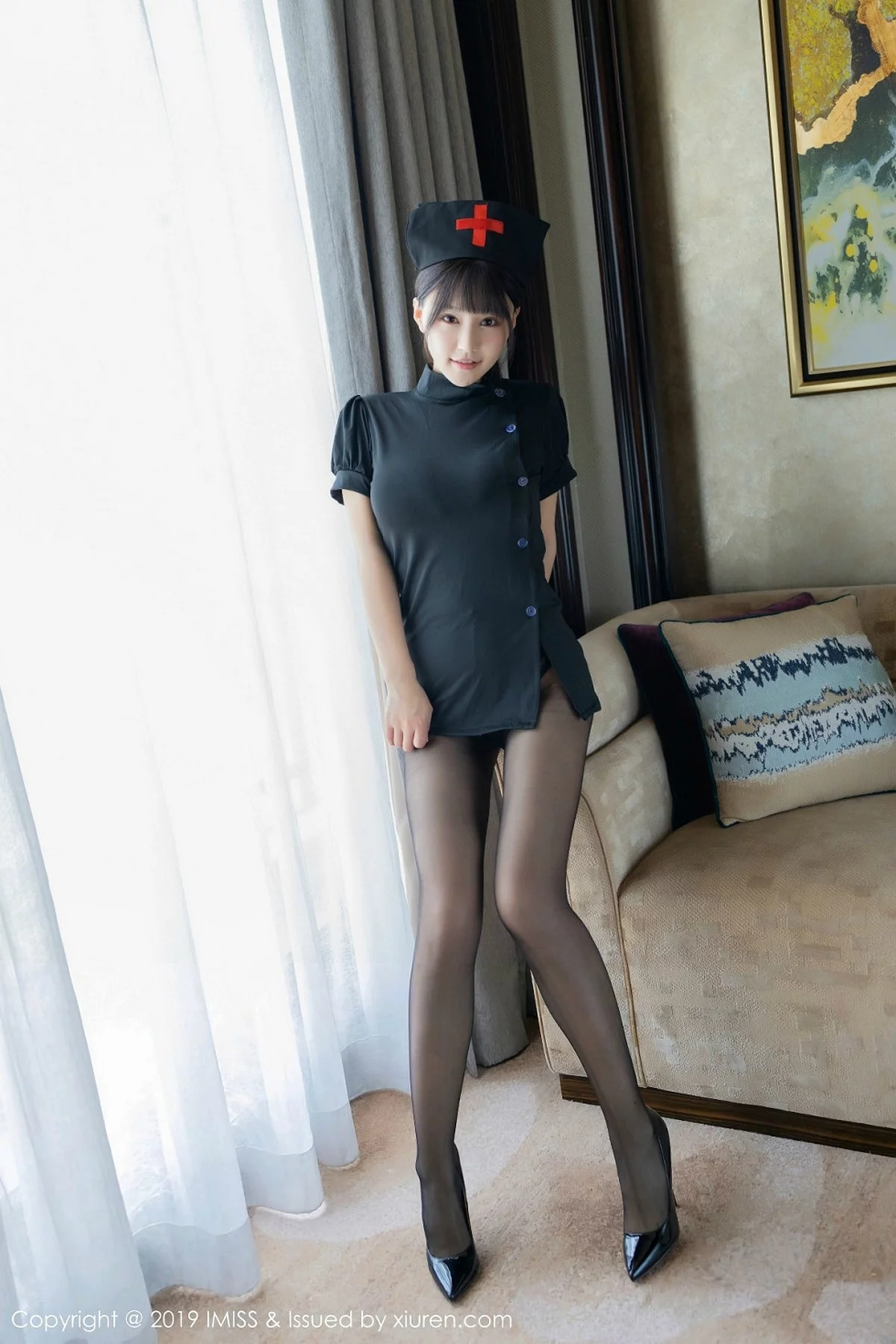 朱可儿-[IMISS爱蜜社]Vol.407_女神Flower朱可儿私房情趣制服秀完美身材破烂黑丝诱惑写真46P-第1章-图片1