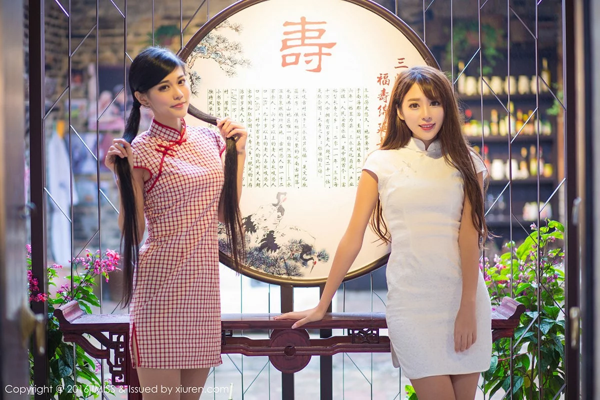 王曼妮-[IMISS爱蜜社]Vol.070_嫩模王曼妮&谭小雅古典旗袍风完美身材性感迷人写真60P-第1章-图片3