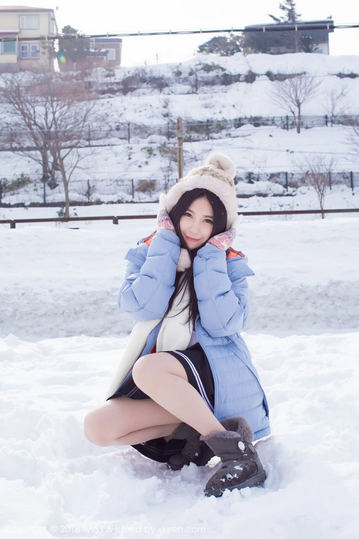 许诺-[IMISS爱蜜社]Vol.262_女神许诺Sabrina北海道旅拍户外雪地优雅气质妩媚迷人写真42P-第1章-图片2