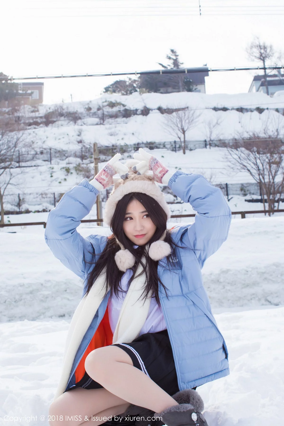 许诺-[IMISS爱蜜社]Vol.262_女神许诺Sabrina北海道旅拍户外雪地优雅气质妩媚迷人写真42P-第1章-图片3