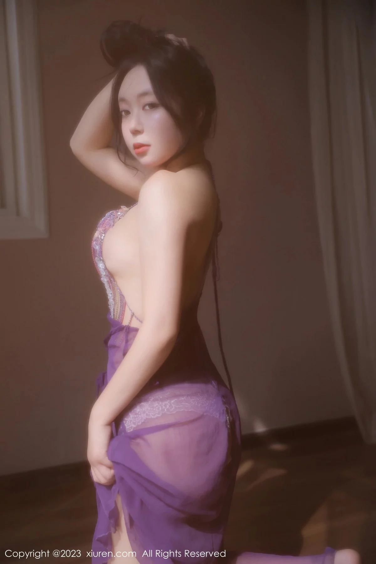 模特露露luncy性感紫色轻透情趣服饰秀惹火身材撩人诱惑写真80P-第1章-图片2