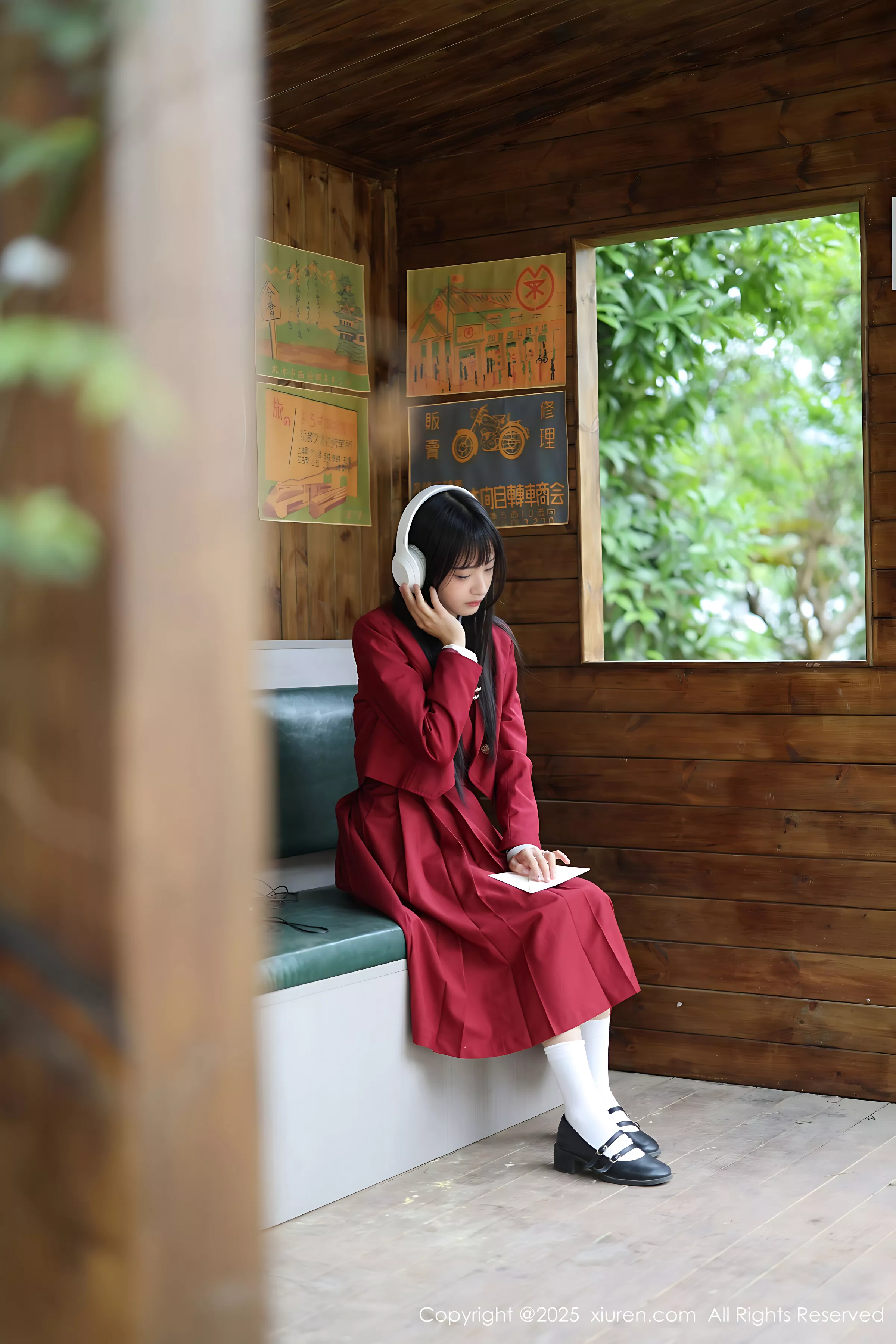 新人模特茂木希子性感红色裙子配肉色丝袜秀完美曲线诱惑写真82P-第1章-图片1