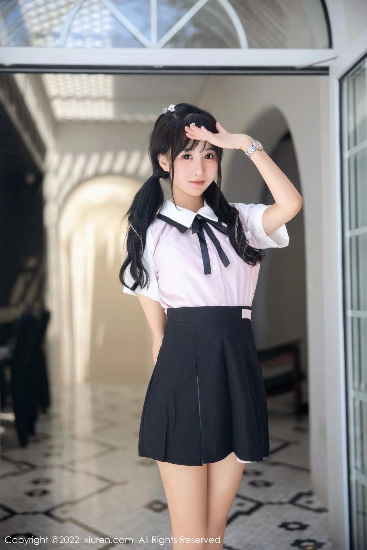 女神小果冻儿大理旅拍性感白T配黑短裙露粉色内衣迷人诱惑写真99P-第1章-图片2