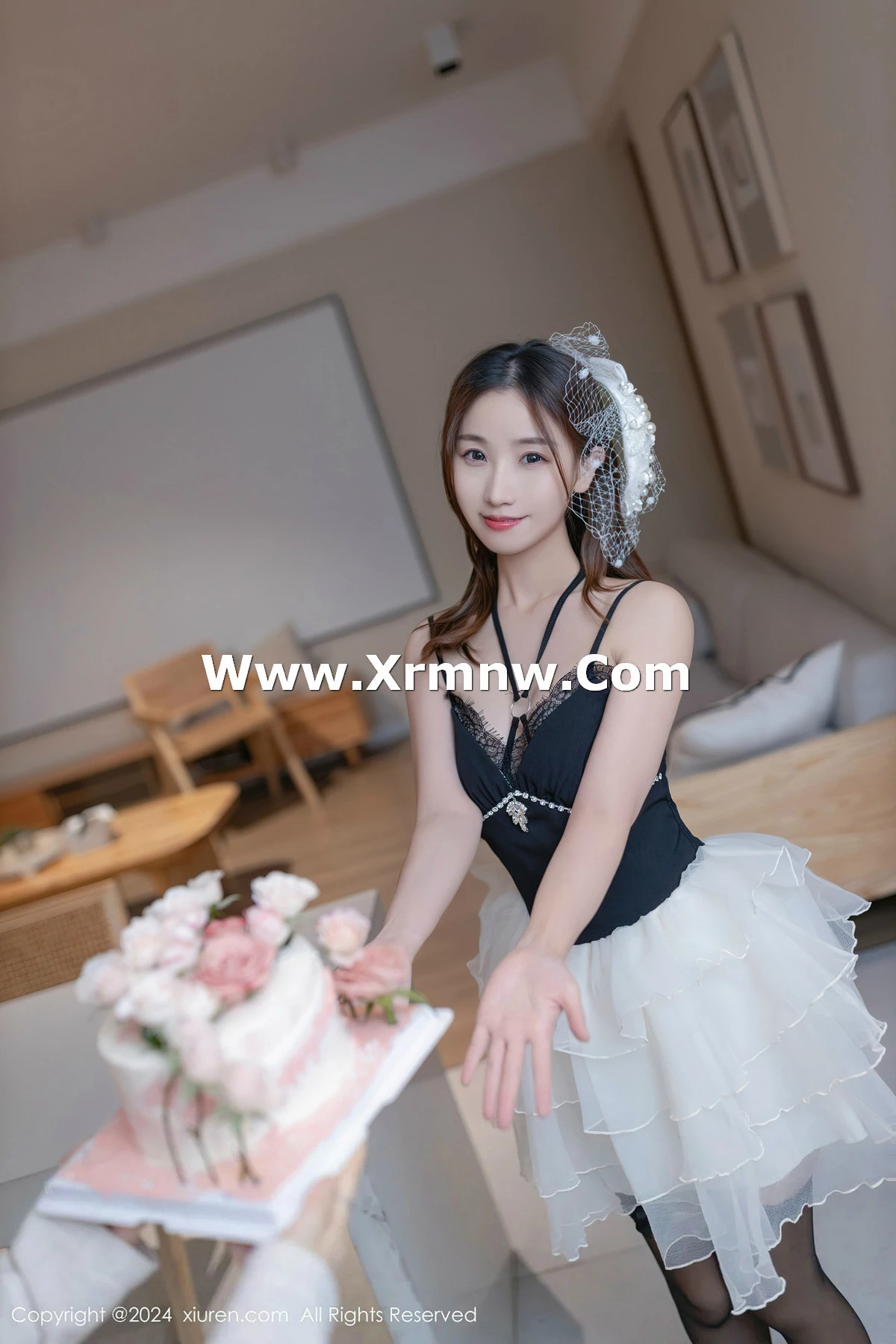 模特杏子Yada生日场景性感黑色情趣内衣秀曼妙身姿撩人诱惑写真80P-第1章-图片2