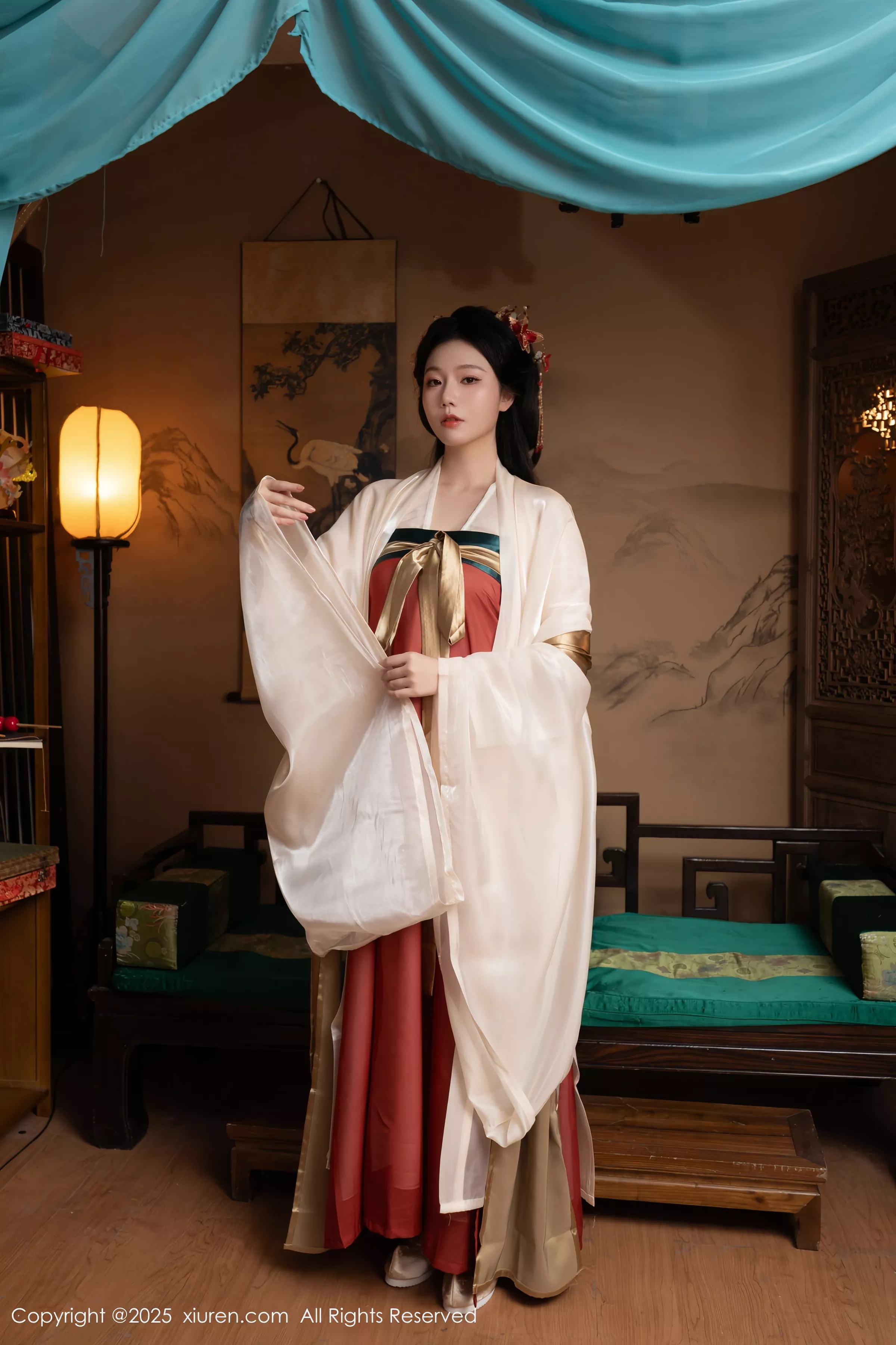 模特合集女神陆萱萱＆安然anran激情互动薄纱古装撩人诱惑写真80P-第1章-图片1