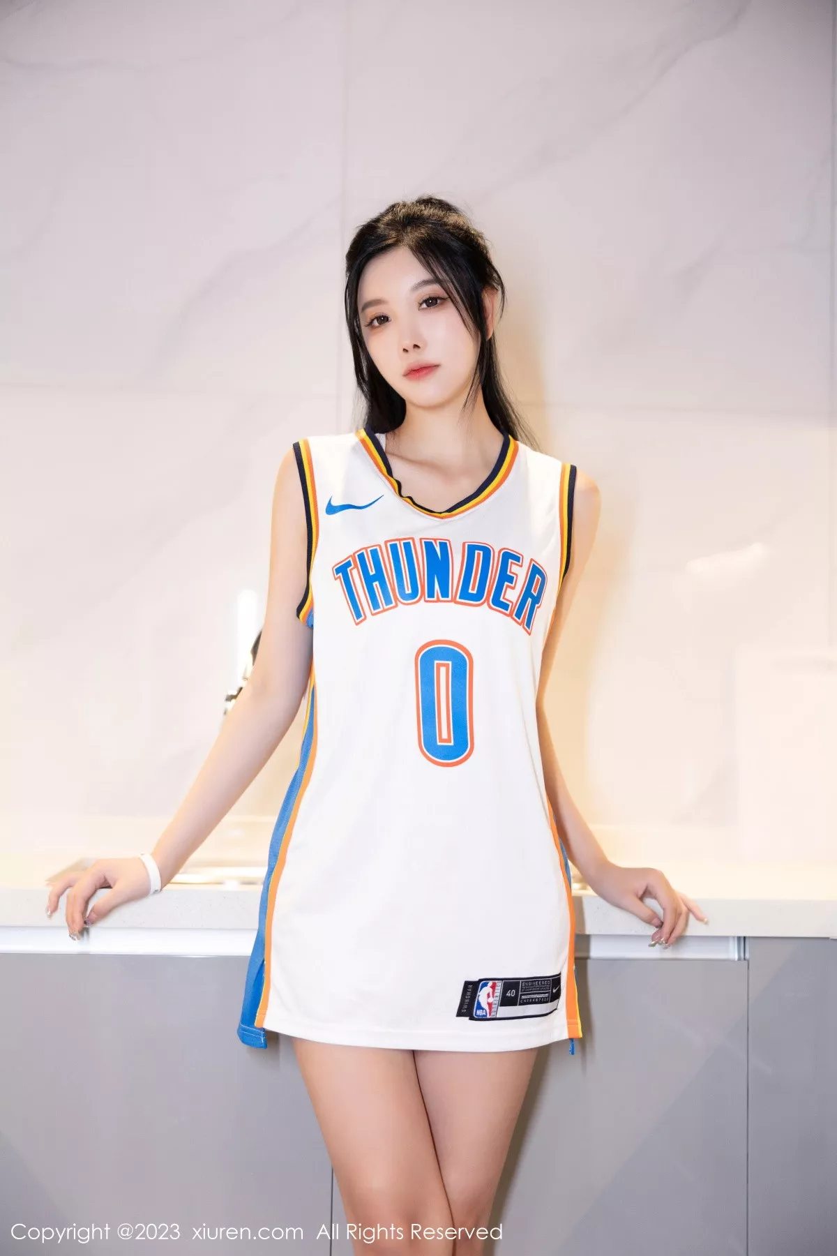 女神杨晨晨Yome性感白色运动服饰秀丰腴身材完美诱惑写真86P-第1章-图片3
