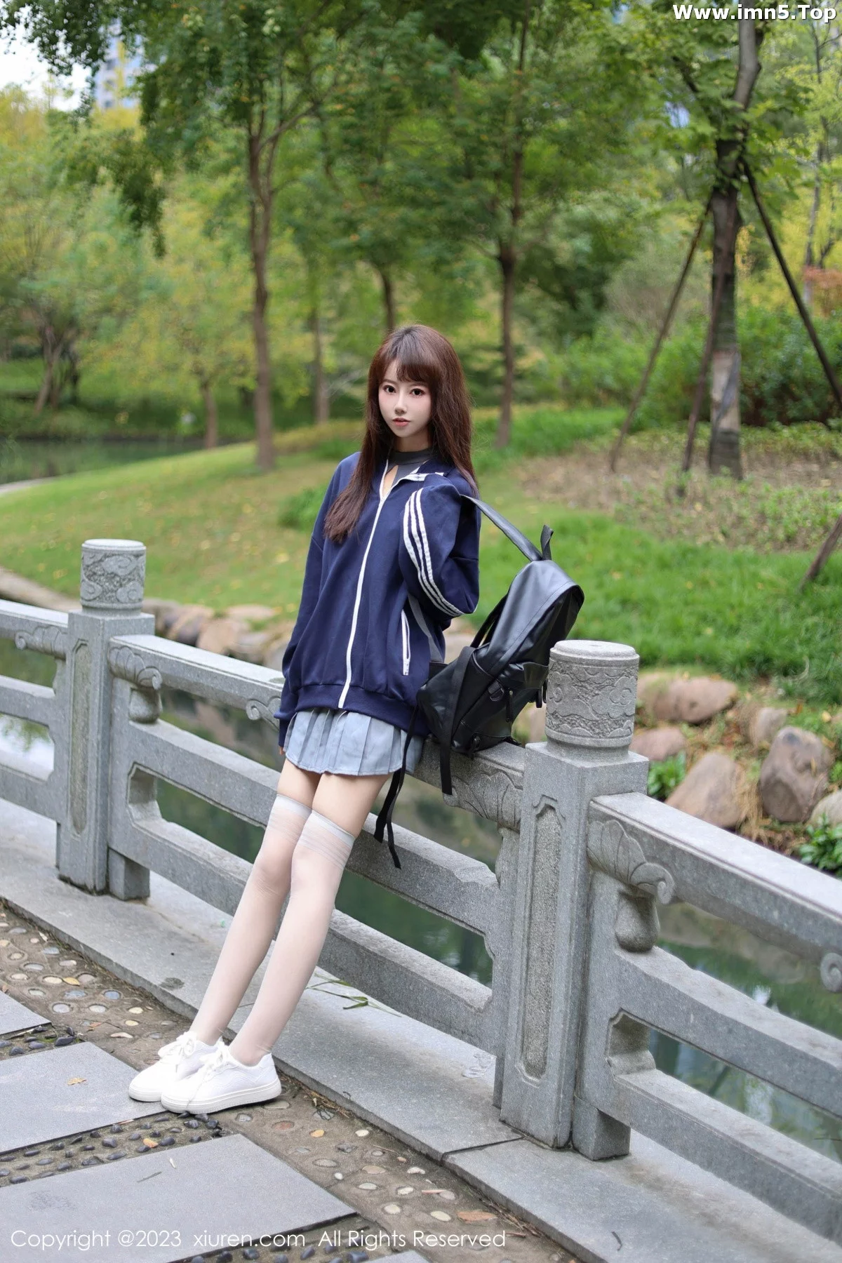 模特韩系学妹性感蓝色休闲服饰露灰色轻透连体内衣迷人诱惑写真69P-第1章-图片1