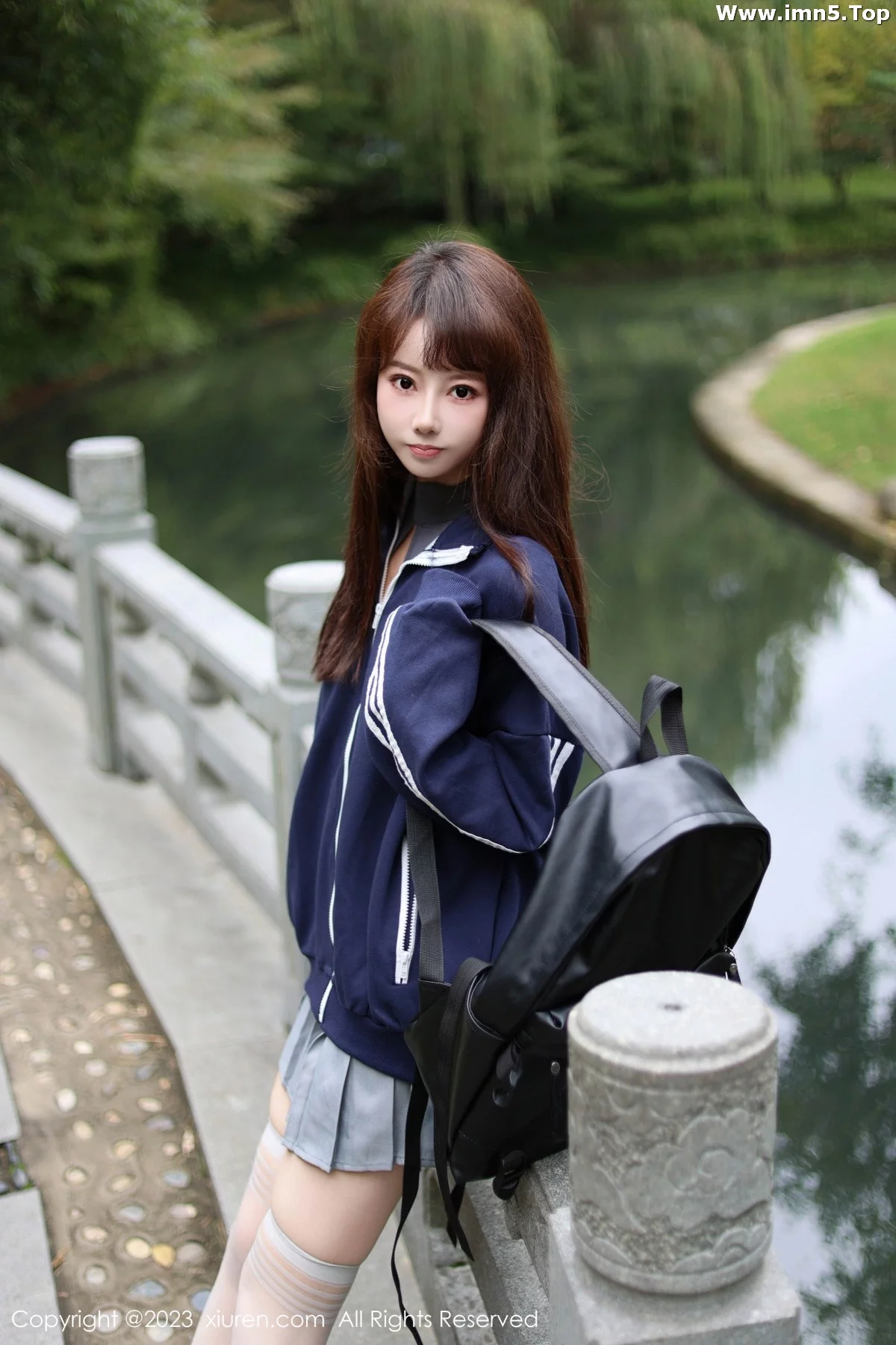 模特韩系学妹性感蓝色休闲服饰露灰色轻透连体内衣迷人诱惑写真69P-第1章-图片2