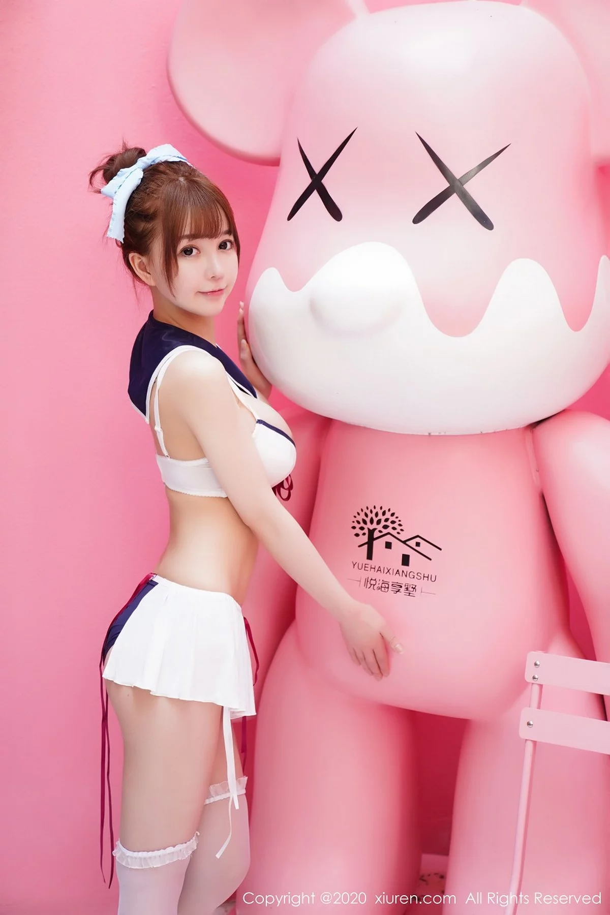 嫩模UU酱水手服内衣主题户外半脱露傲人豪乳极致诱惑写真37P-第1章-图片3