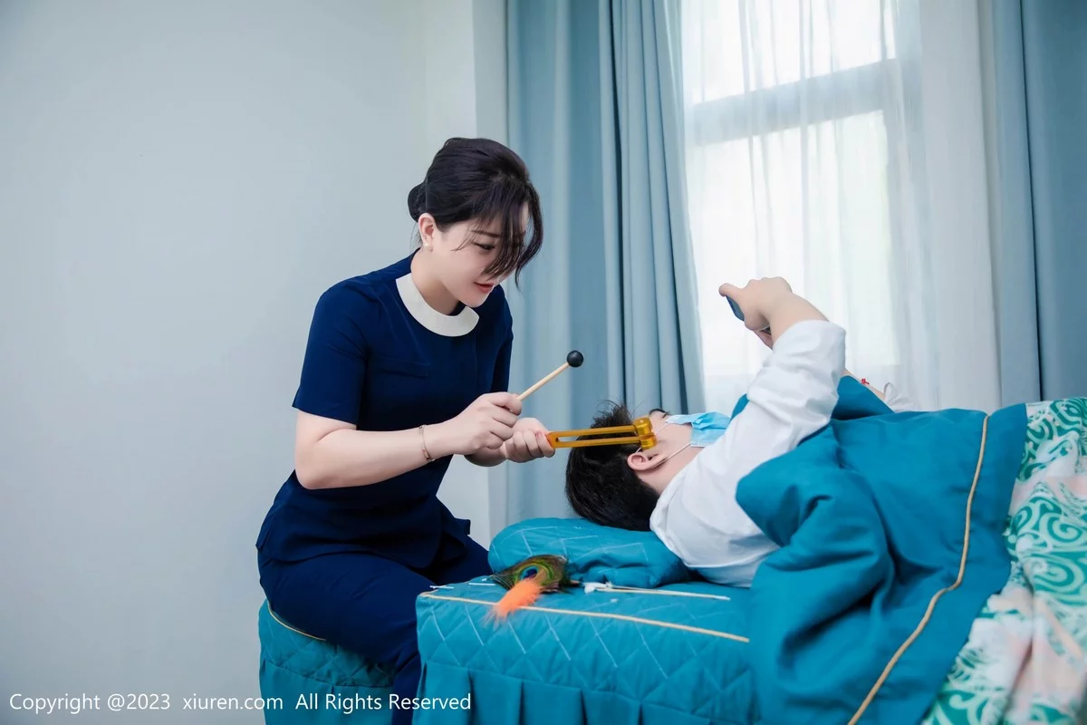 模特王婉悠Queen性感技师装扮脱制服露轻透薄纱内衣诱惑写真74P-第1章-图片2