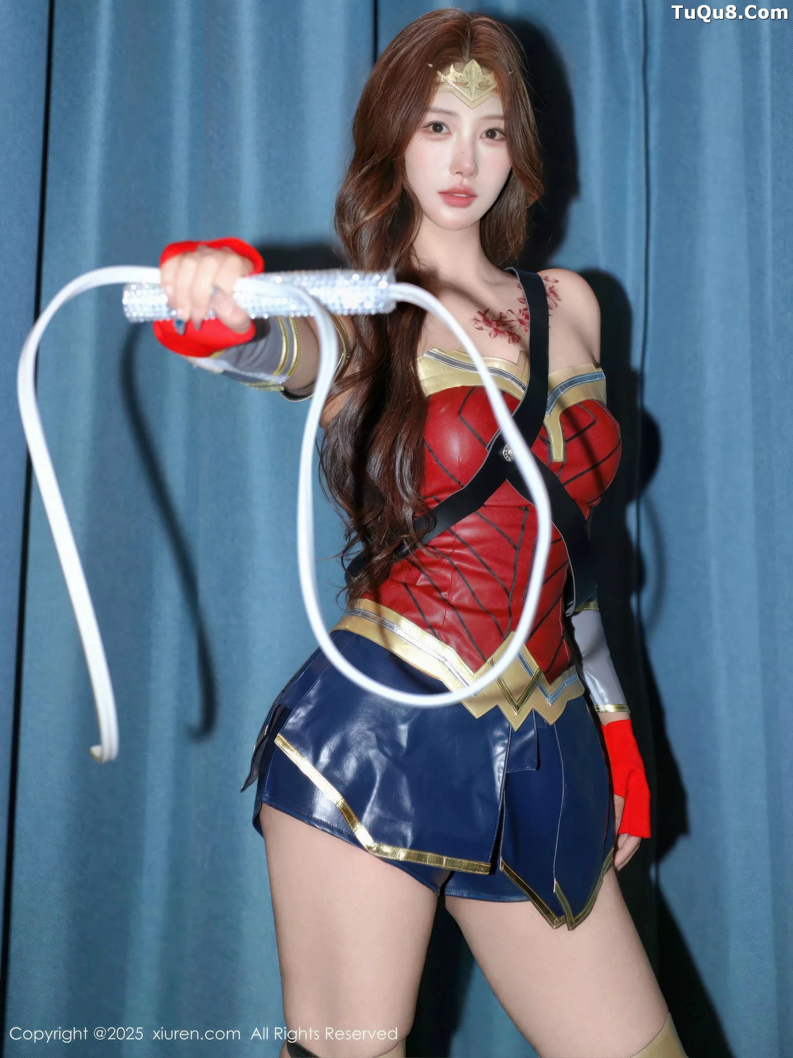 模特金允希Yuki性感Cos神奇女侠服饰秀完美身材迷人诱惑写真80P-第1章-图片3