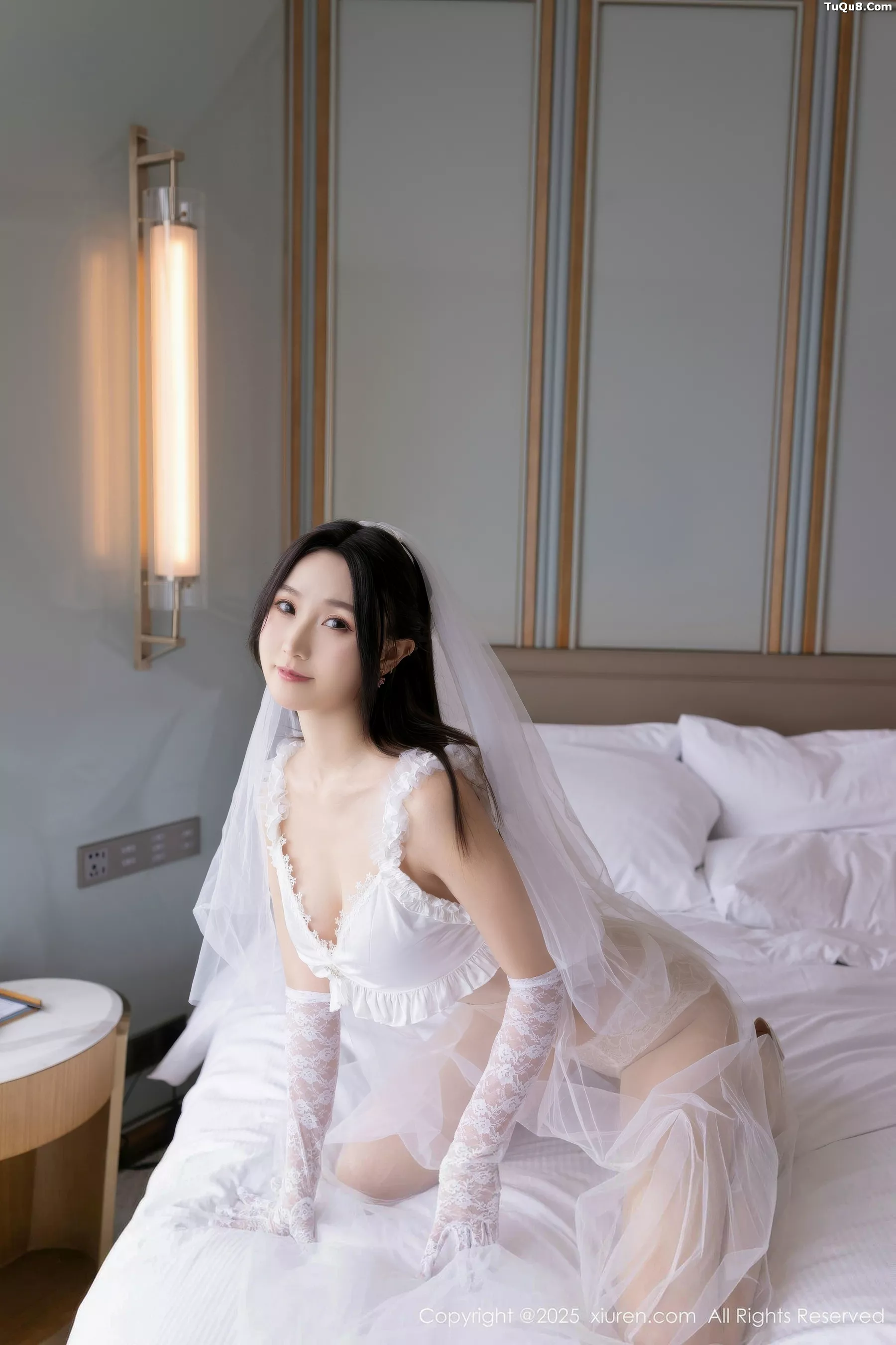 模特杏子Yada性感轻透白色婚纱配肉色丝袜秀曼妙身姿诱惑写真70P-第1章-图片4