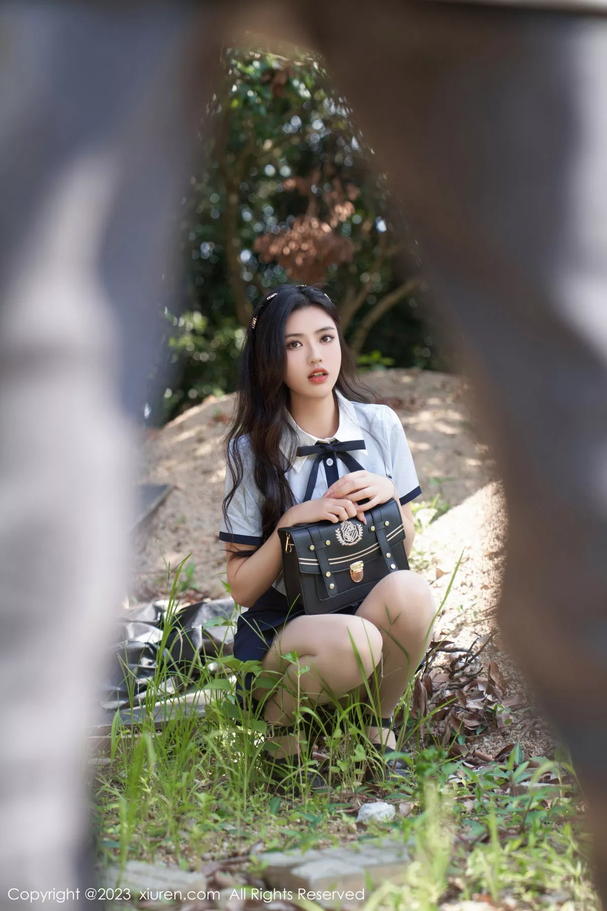 模特浅浅Danny户外脱性感Jk露粉色蕾丝内衣秀完美身材诱惑写真95P-第1章-图片1