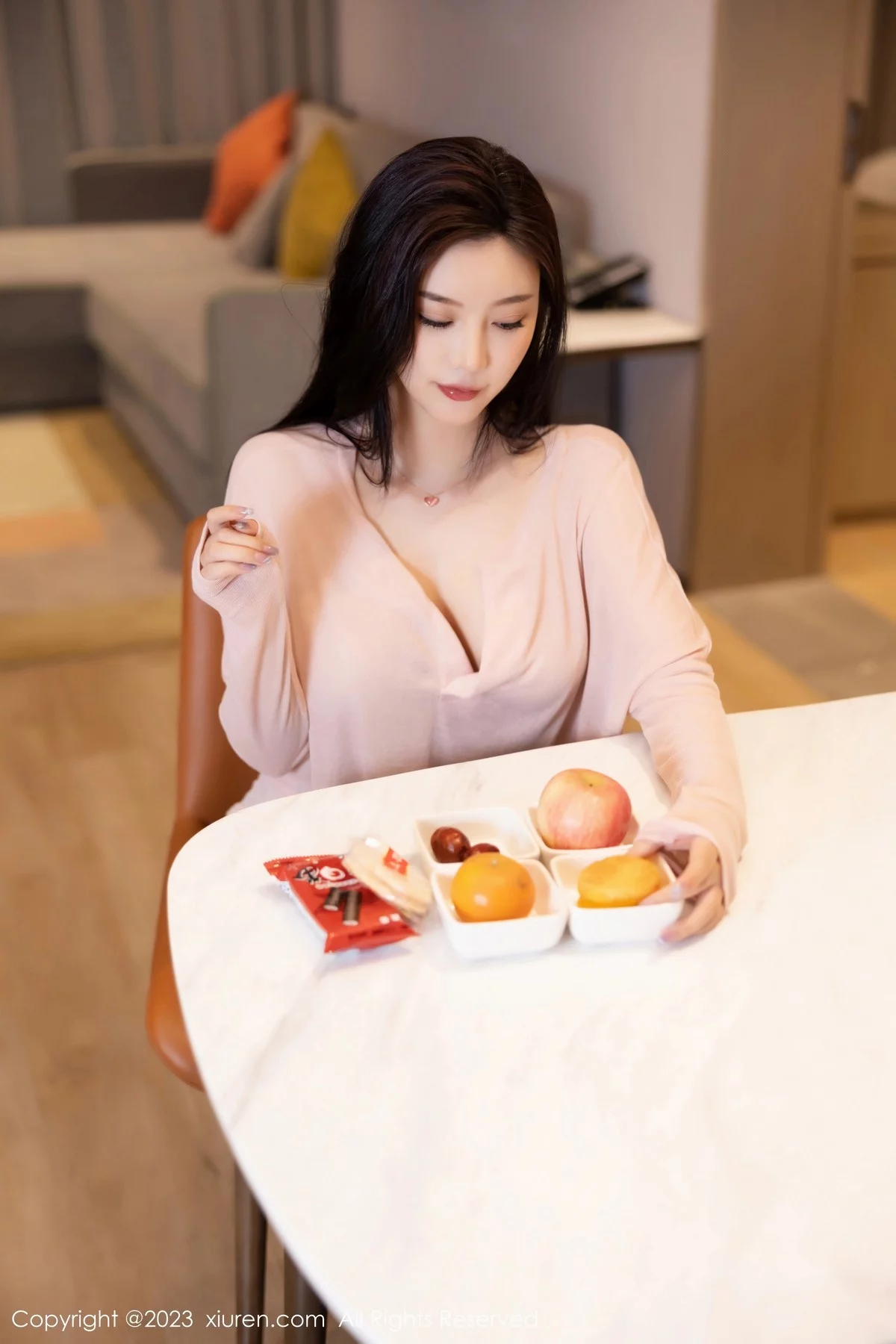 女神杨晨晨Yome性感粉色情趣服配原色丝袜秀完美身材诱惑写真85P-第1章-图片3