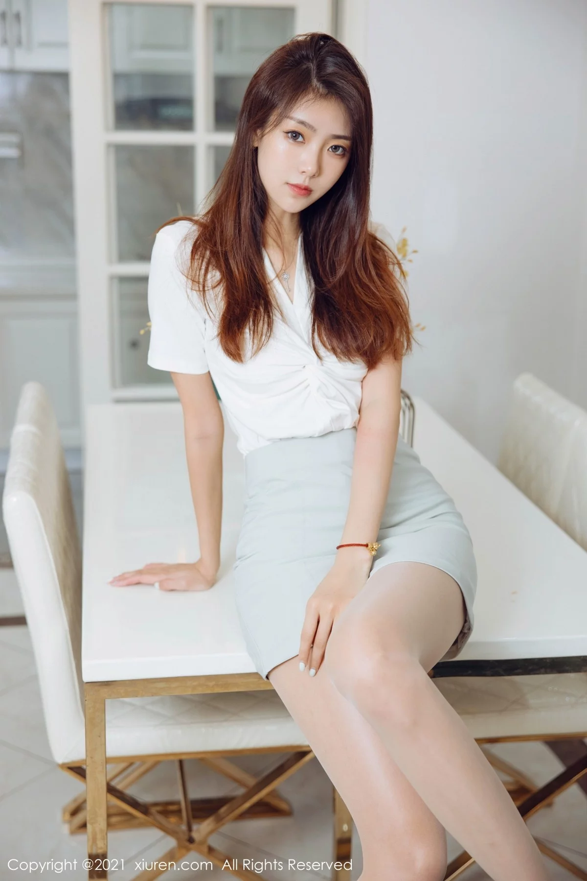 模特可樂Vicky淡雅都市OL主题私房超薄肉丝裤袜秀美腿诱惑写真63P-第1章-图片3