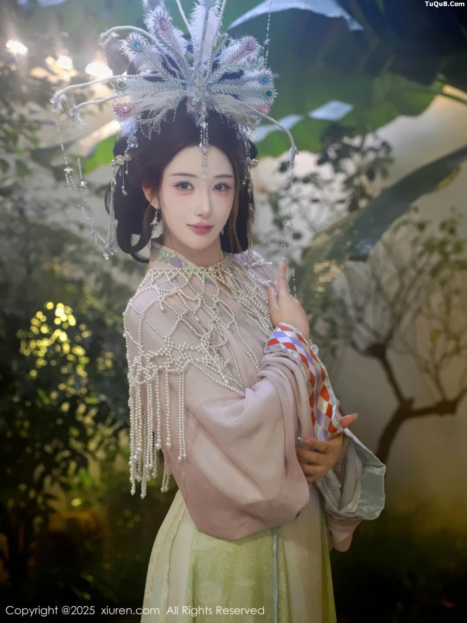 模特金允希Yuki性感浅色古装薄纱服饰秀丰腴身材迷人诱惑写真80P-第1章-图片4