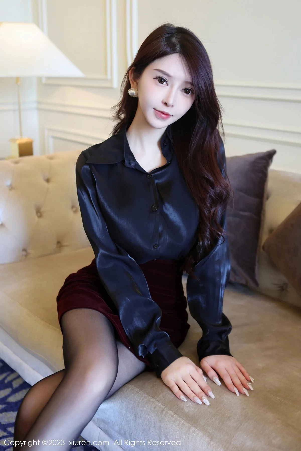 模特玉兔miki私房半脱露性感红色蕾丝内衣秀完美身材诱惑写真83P-第1章-图片3