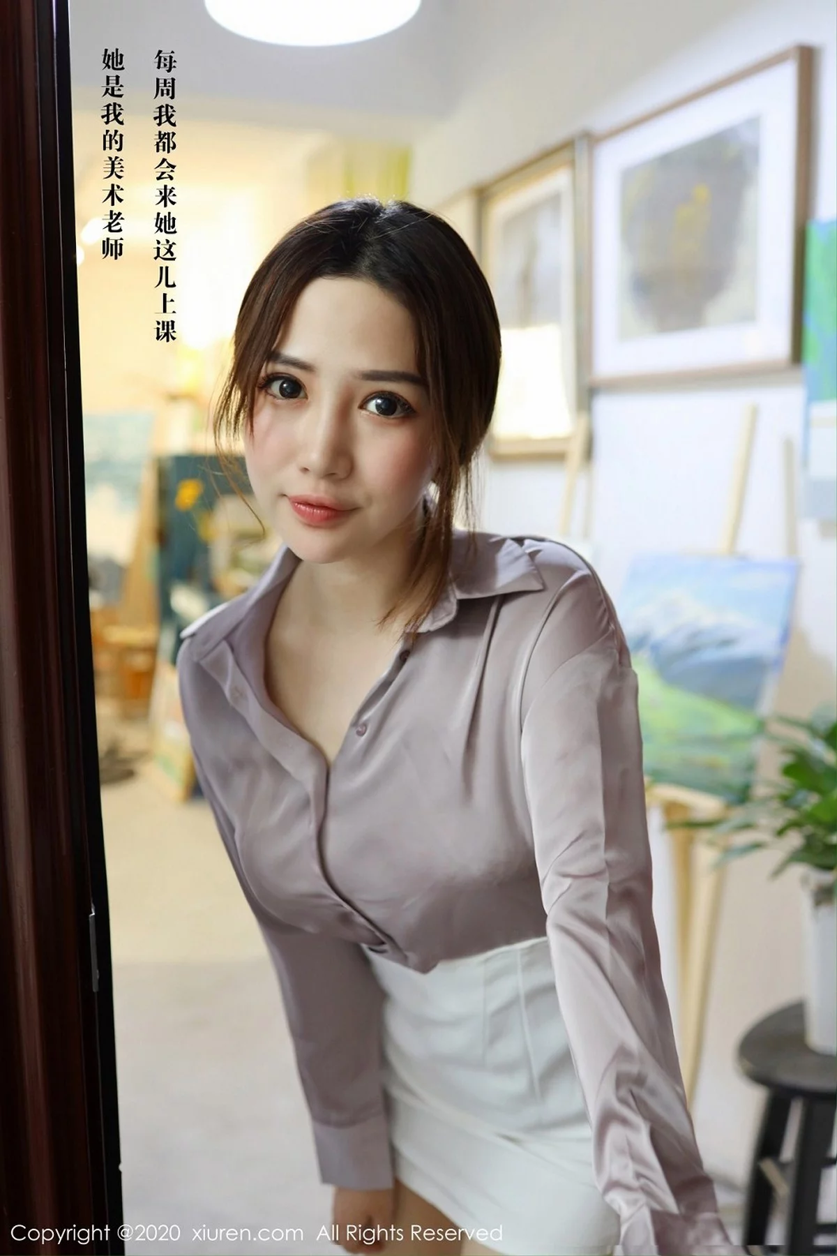 嫩模蛋糕Cake画室剧情主题性感内衣配开档肉丝裤袜撩人诱惑写真71P-第1章-图片1