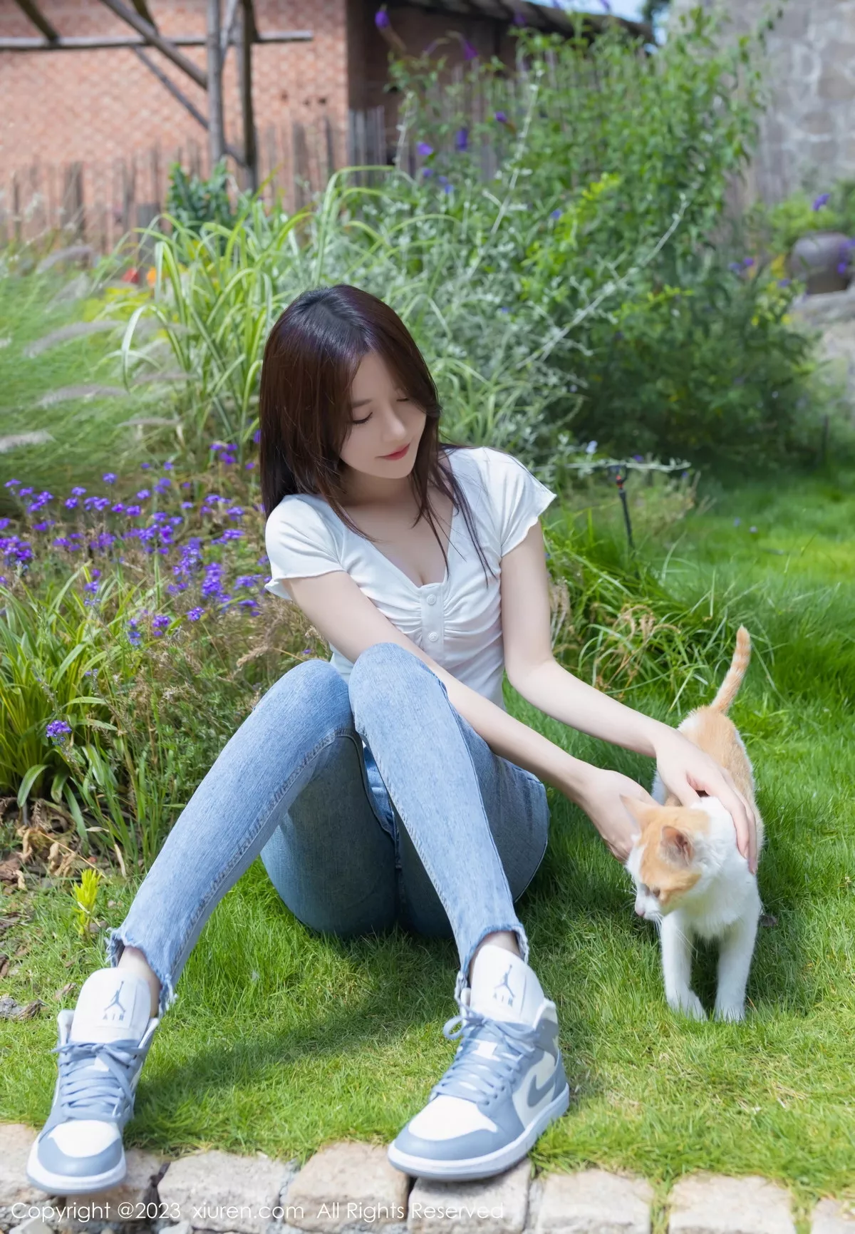 模特鱼子酱性感白色蕾丝内衣+粉色蕾丝情趣内衣完美诱惑写真84P-第1章-图片1