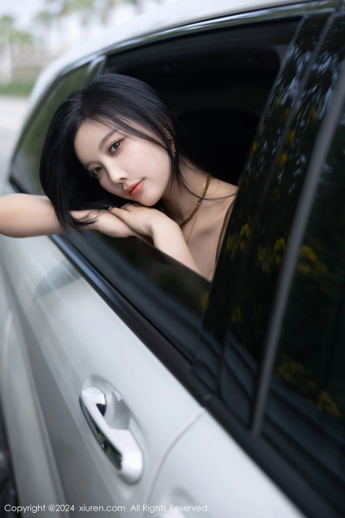 女神杨晨晨Yome牛仔女郎装扮+黑色情趣内衣秀丰腴身材诱惑写真85P-第1章-图片3