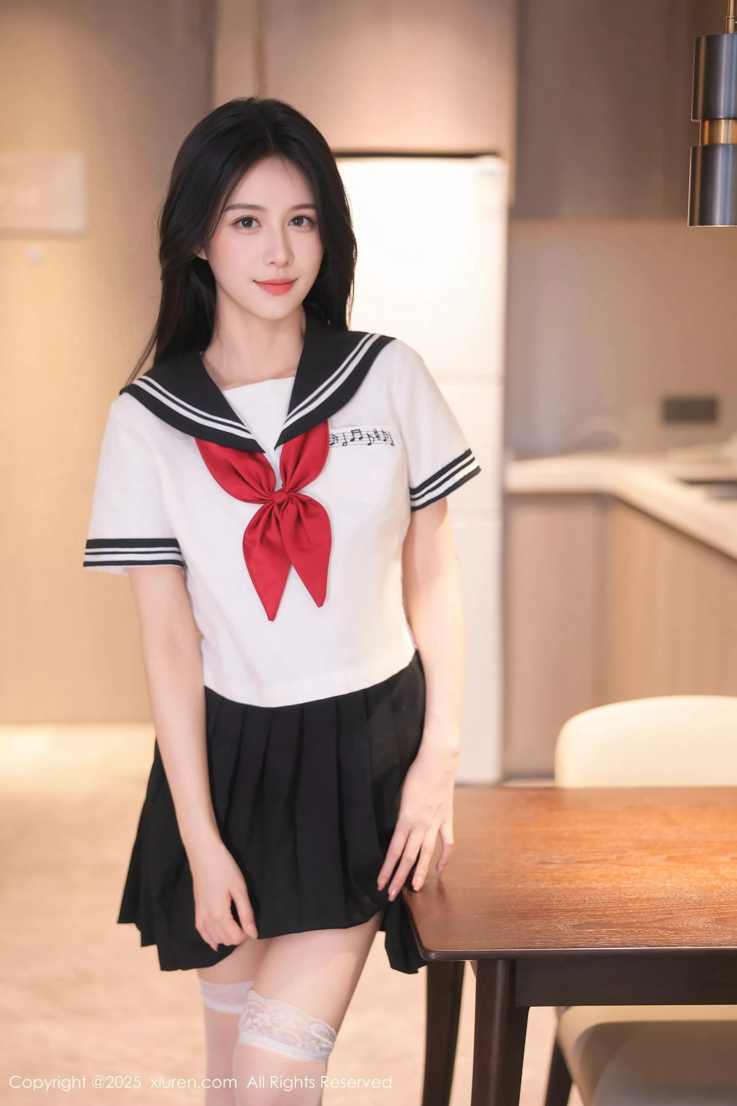 新人模特shelly诗莉吖性感学生装露白色内衣秀曼妙身姿诱惑写真77P-第1章-图片3