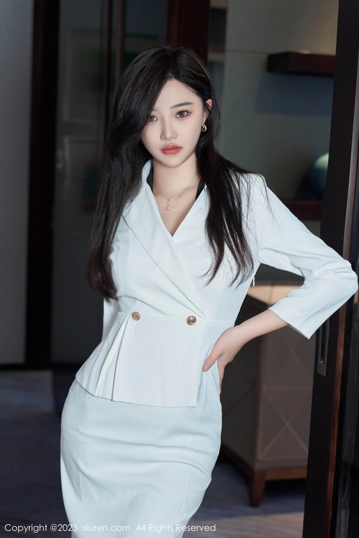 模特妙可可Cheese性感黑色蕾丝薄纱服秀完美身材惹火诱惑写真80P-第1章-图片1
