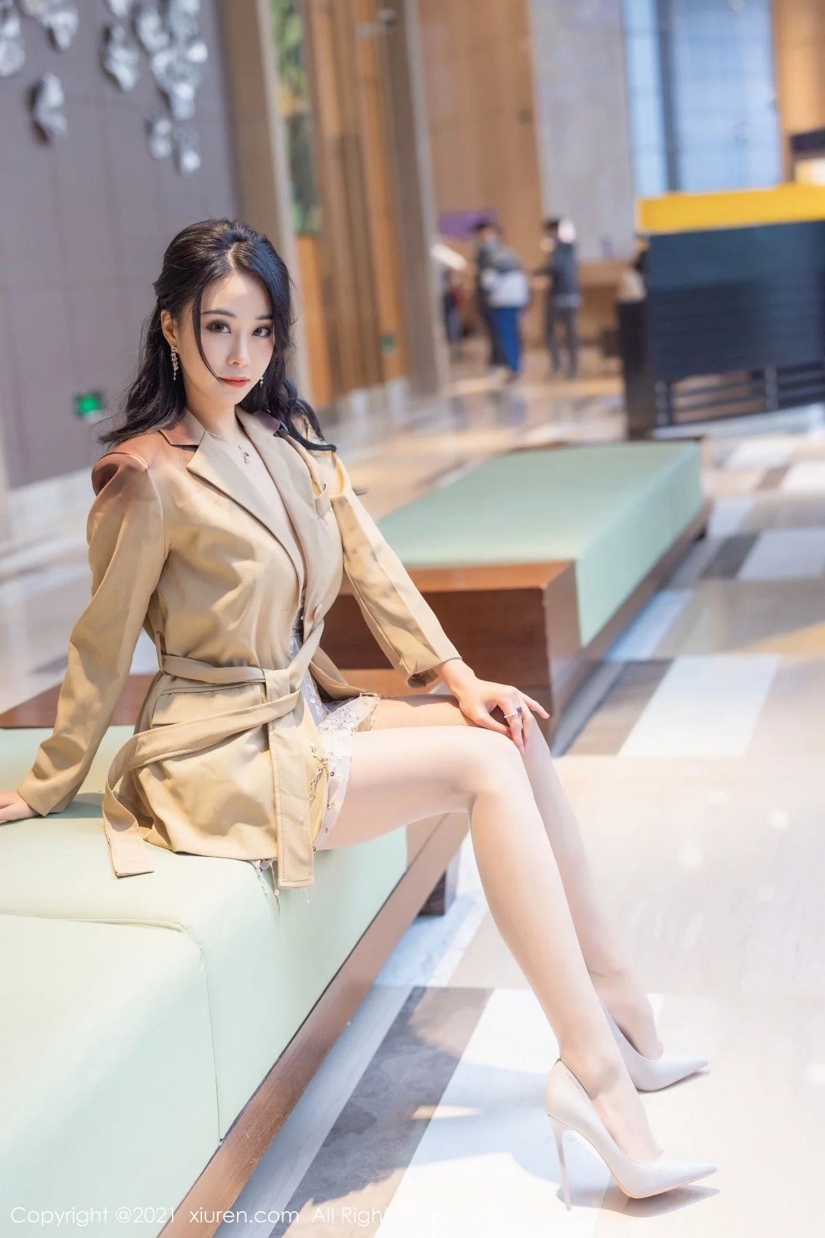 嫩模蓝夏Akasha私房华丽吊裙半脱露豪乳遮点极致诱惑写真36P-第1章-图片1