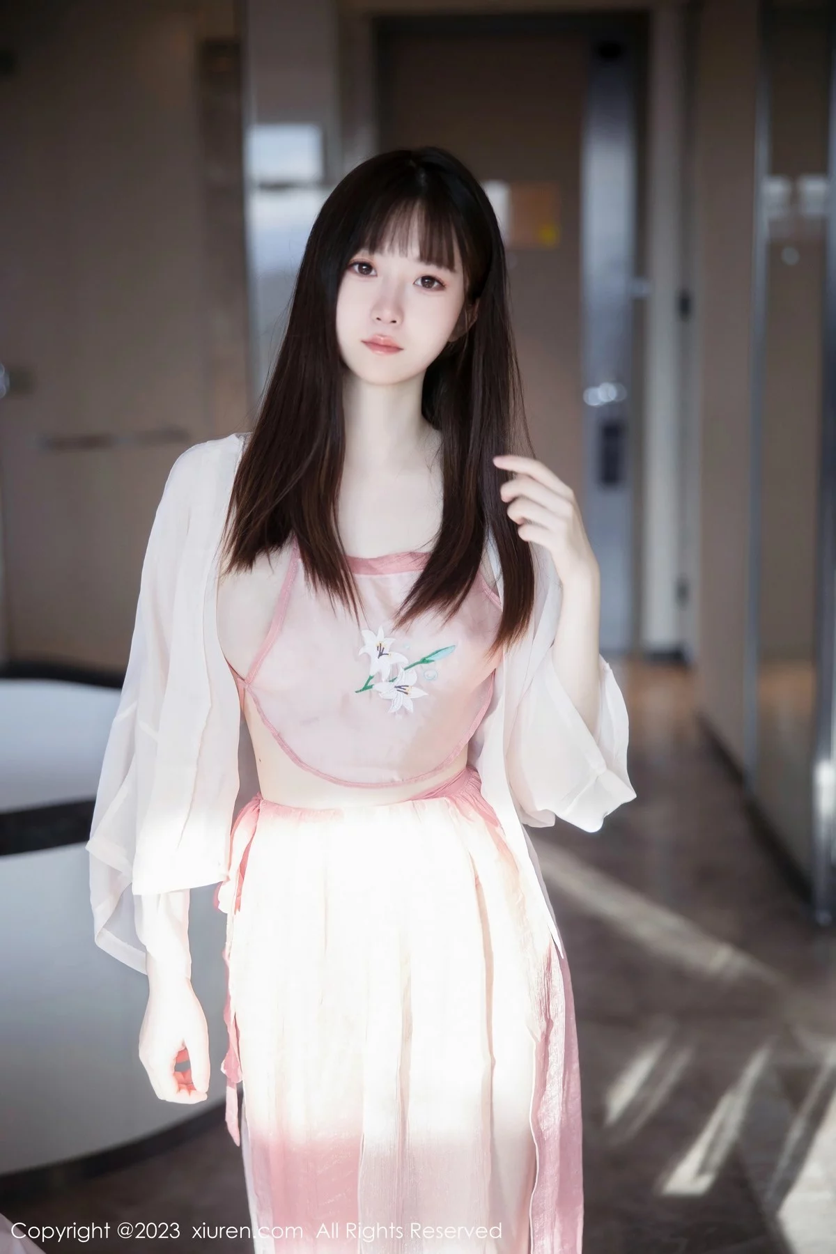 新人模特林悠悠私房性感粉色古装服饰秀曼妙身姿迷人诱惑写真77P-第1章-图片1