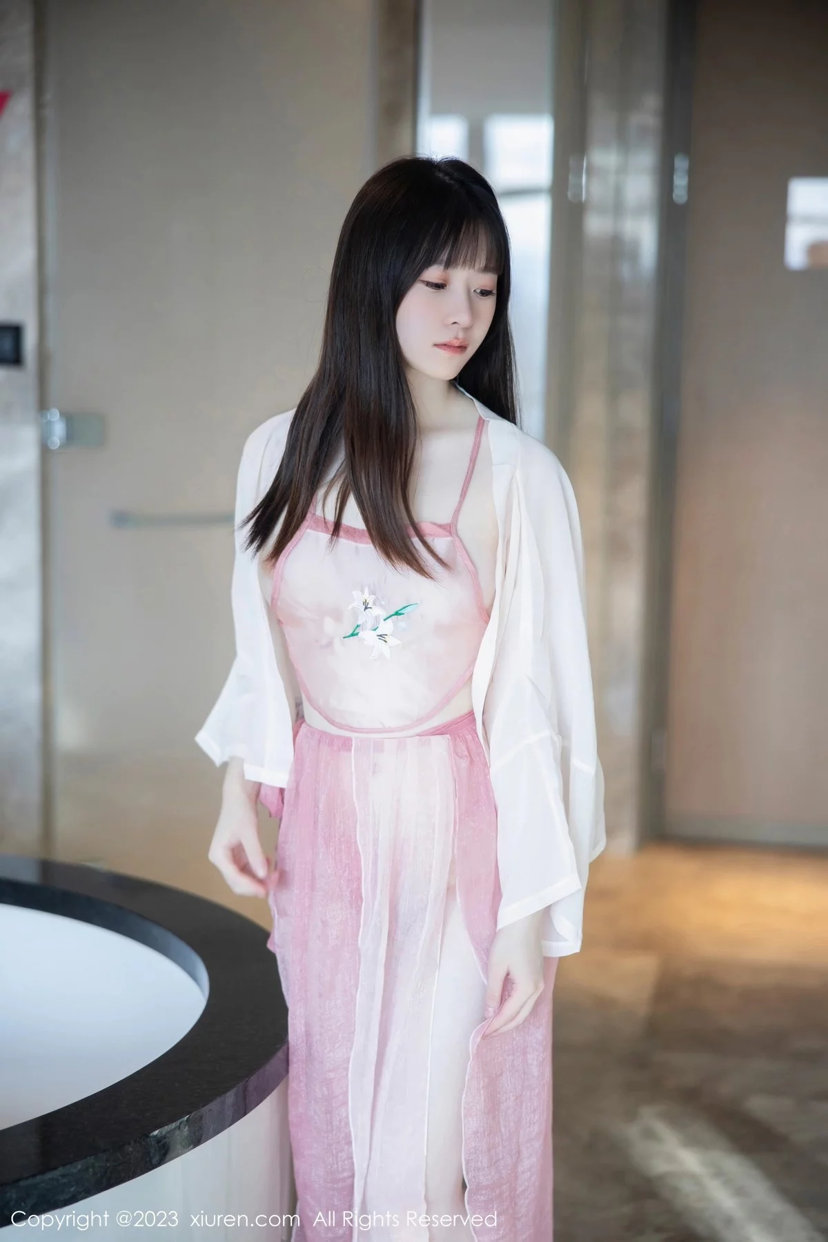 新人模特林悠悠私房性感粉色古装服饰秀曼妙身姿迷人诱惑写真77P-第1章-图片2