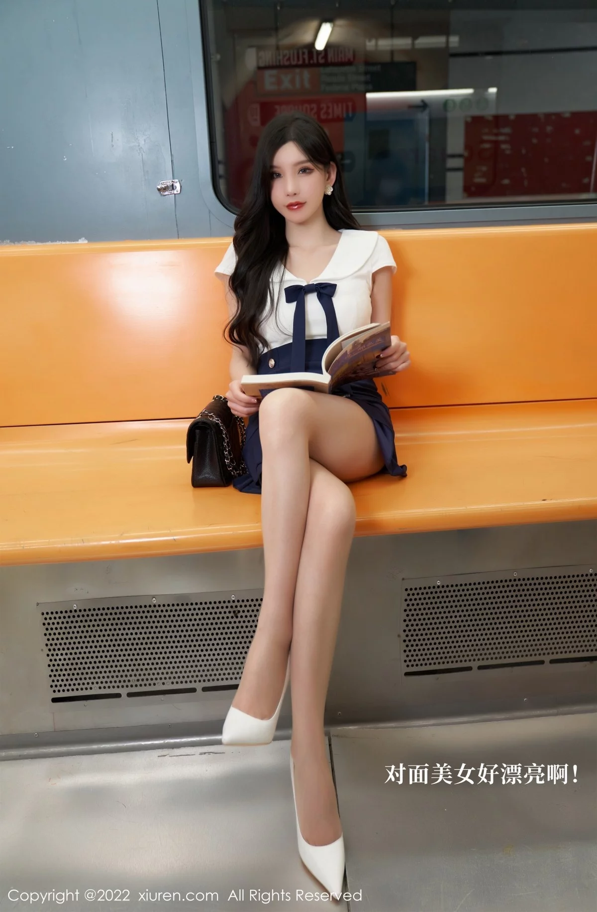 女神周于希Sally地铁故事主题性感连衣短裙秀美腿迷人诱惑写真80P-第1章-图片1