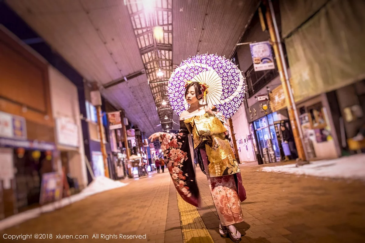 嫩模许诺Sabrina日本旅拍花魁造型性感和服系列写真36P-第1章-图片2