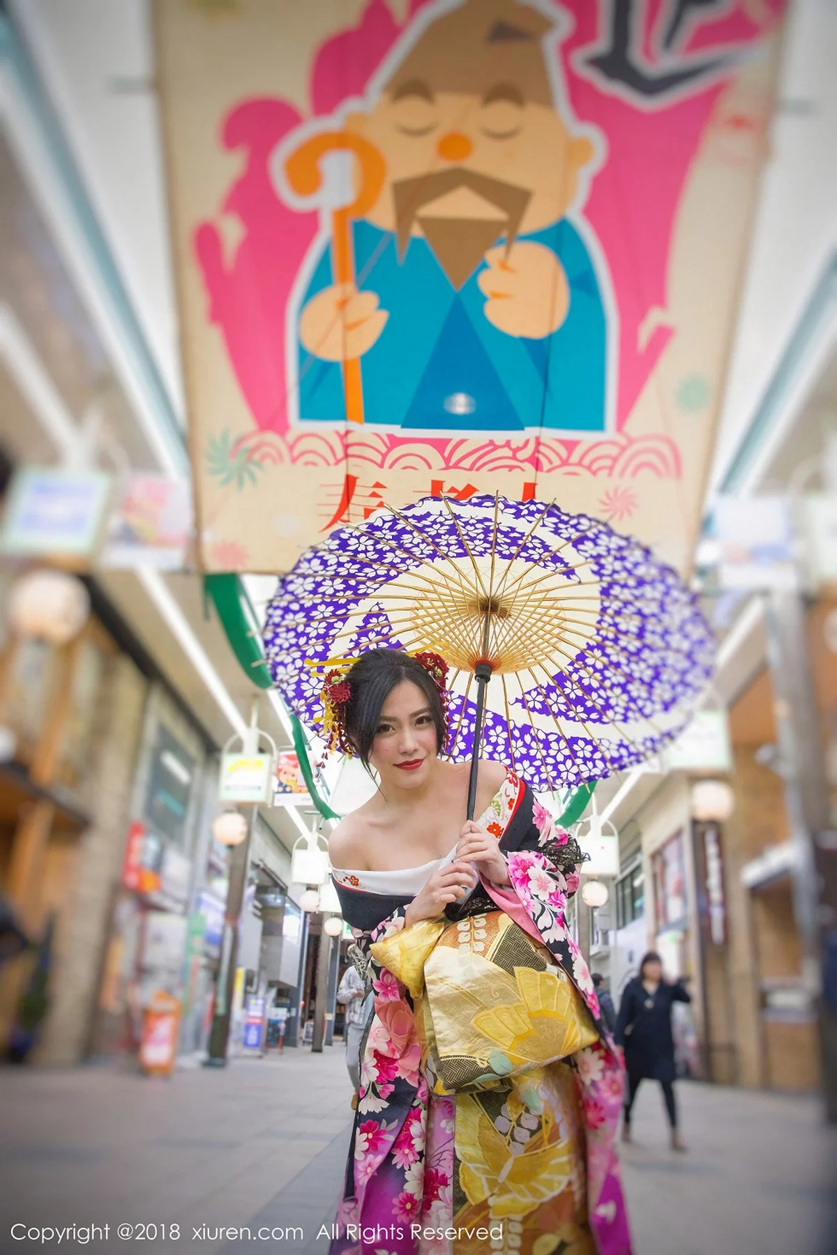嫩模许诺Sabrina日本旅拍花魁造型性感和服系列写真36P-第1章-图片3
