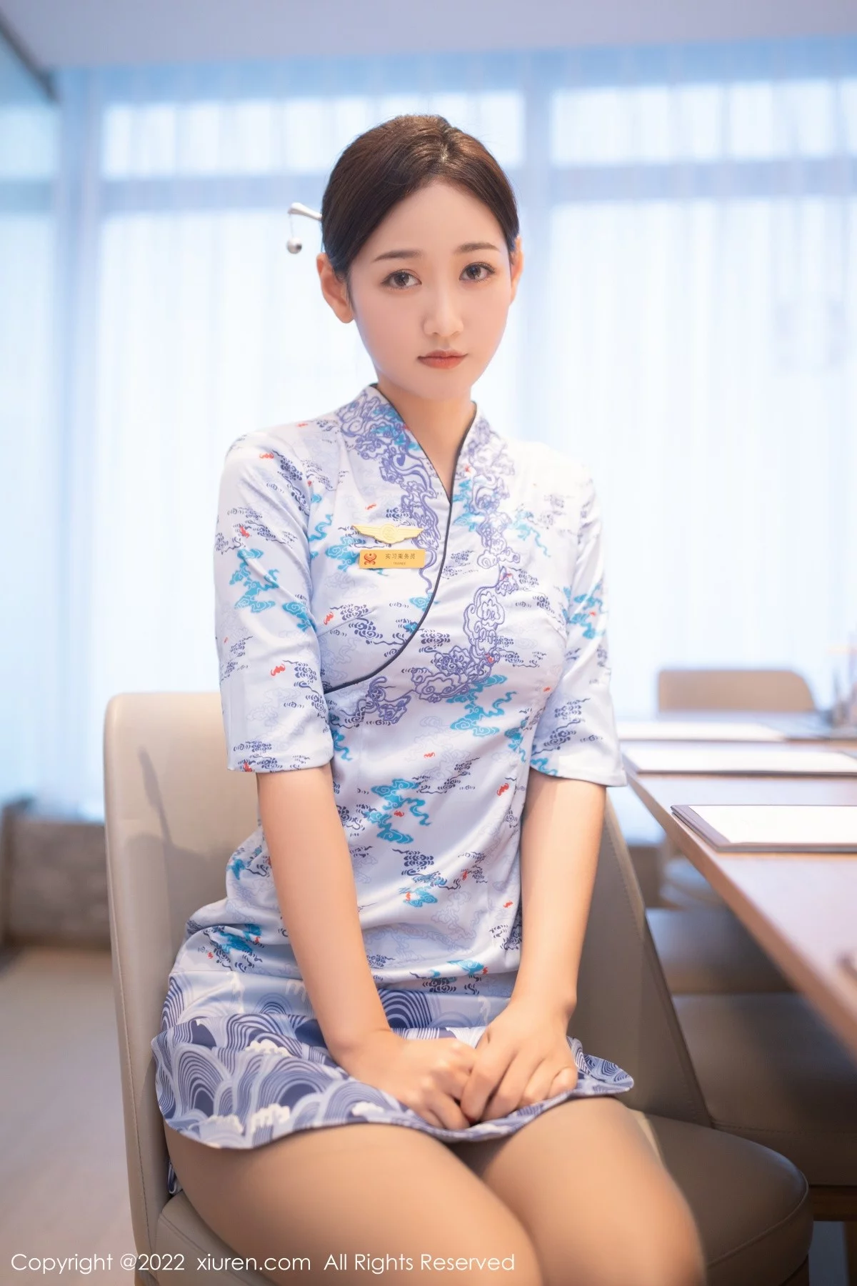 模特唐安琪珠三角旅拍空姐角色扮演私房半脱秀绝美身材迷人写真78P-第1章-图片3