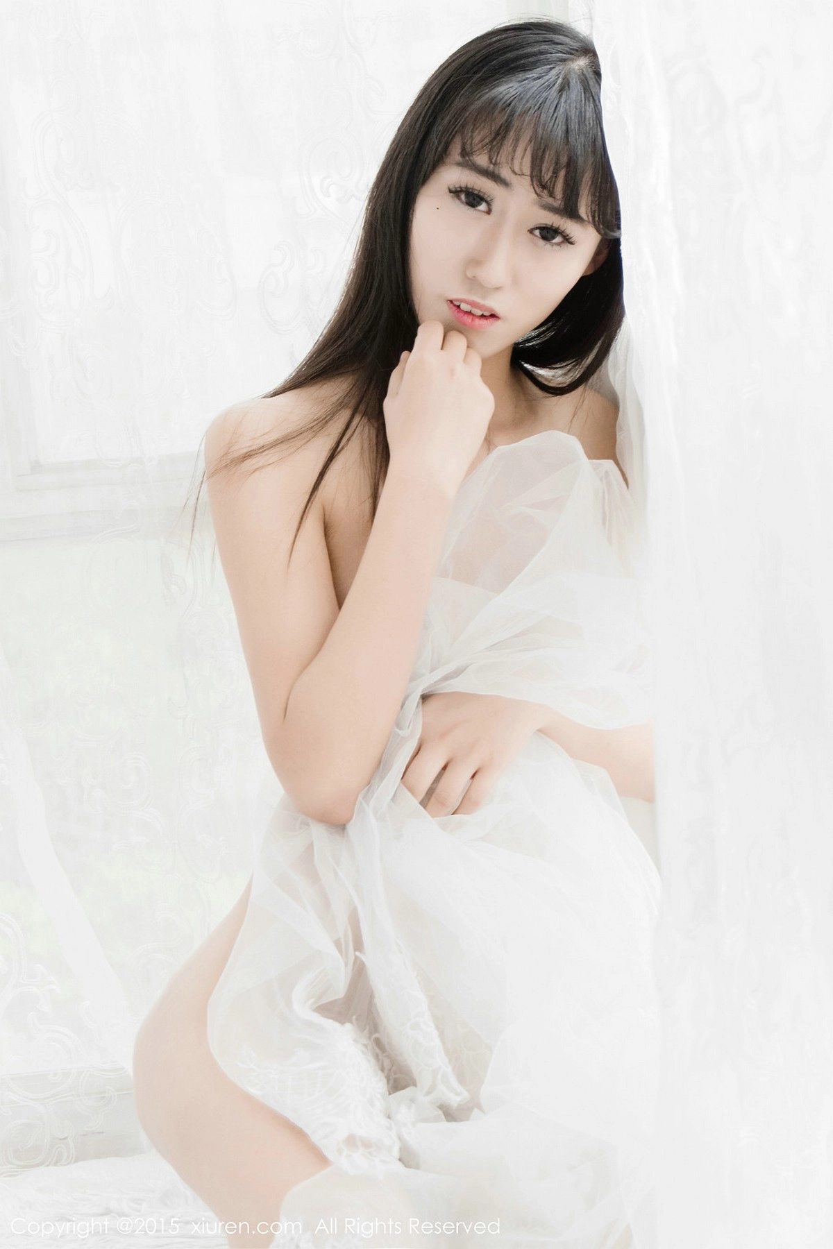 秀发美女素素subaby居家私房透明黑纱情趣内衣诱惑写真50P-第1章-图片2