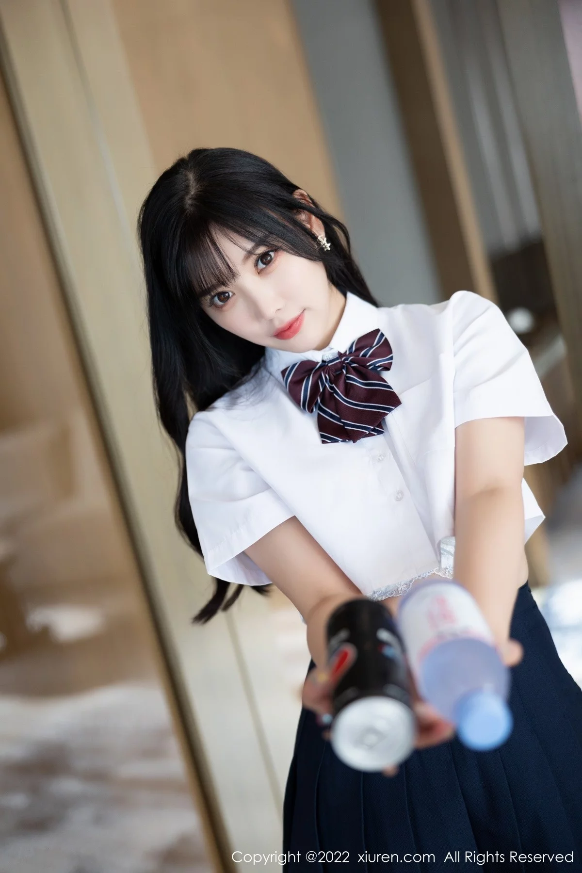 女神杨晨晨Yome清爽学妹制服露蕾丝内衣秀完美身材诱惑写真82P-第1章-图片3