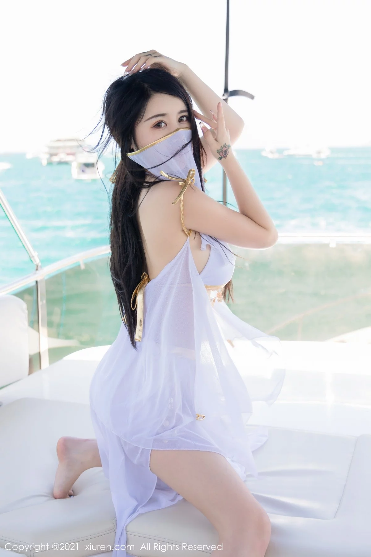 模特美七Mia海上游艇主题异域风情服饰秀丰满身材撩人诱惑写真74P-第1章-图片2