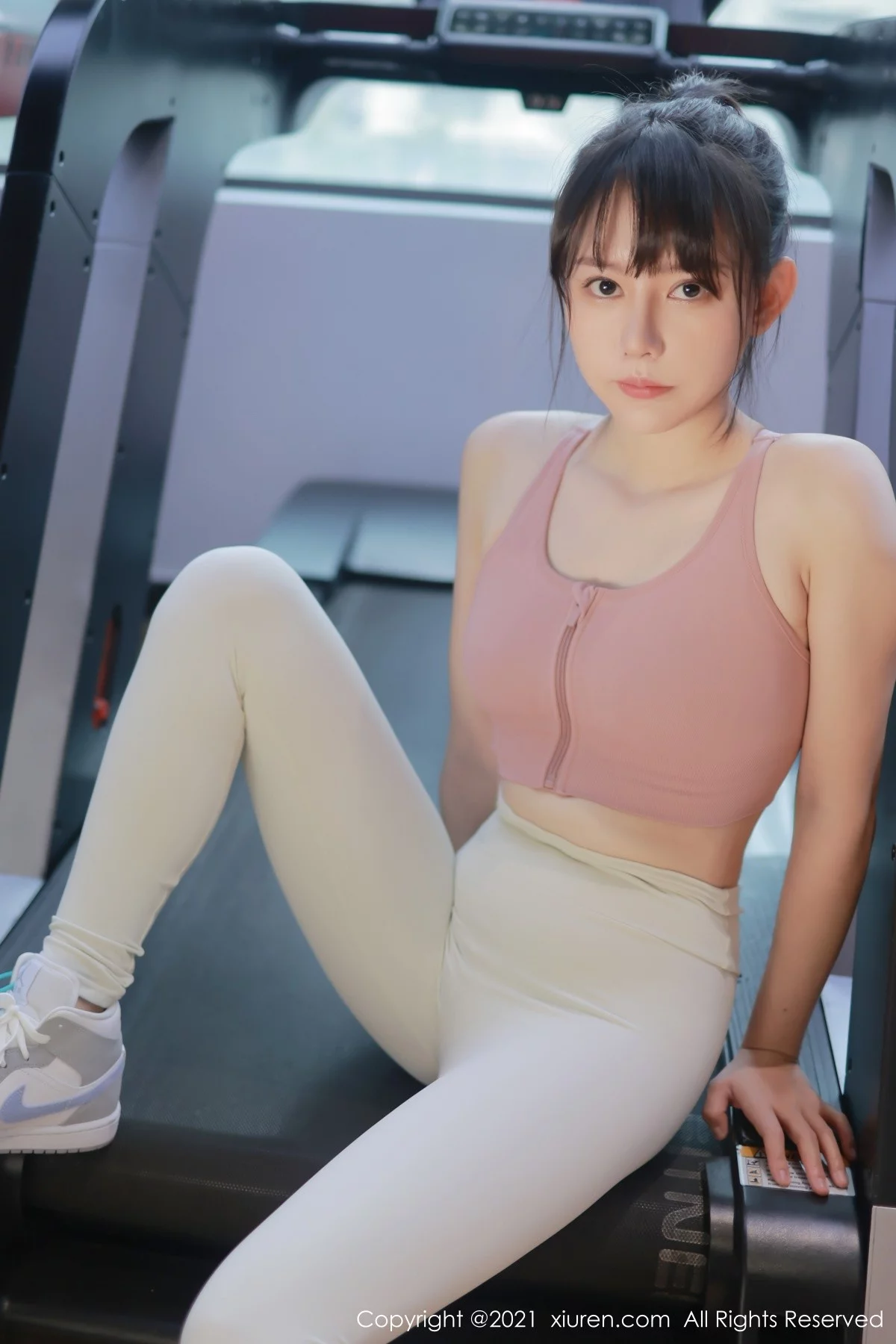 新人模特韩希蕾健身房性感运动内衣紧身秀完美身材诱惑写真30P-第1章-图片2