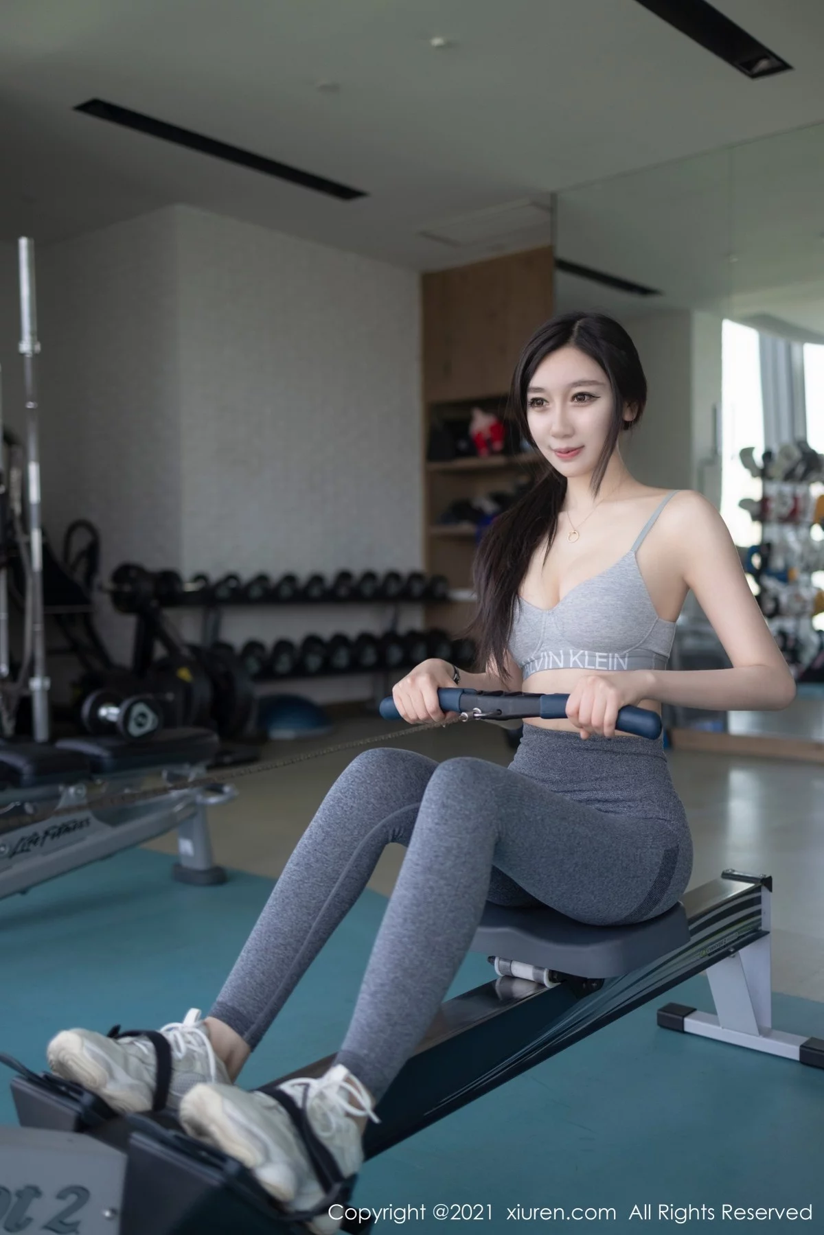 嫩模Victoria志玲健身房紧身运动内衣+浴室性感内衣完美诱惑写真50P-第1章-图片2