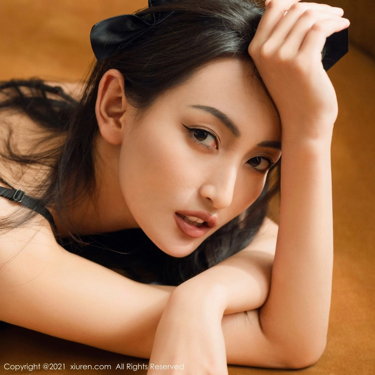 模特陈舒羽私房性感黑色内衣配黑丝渔网秀完美身材诱惑写真59P-第1章-图片1