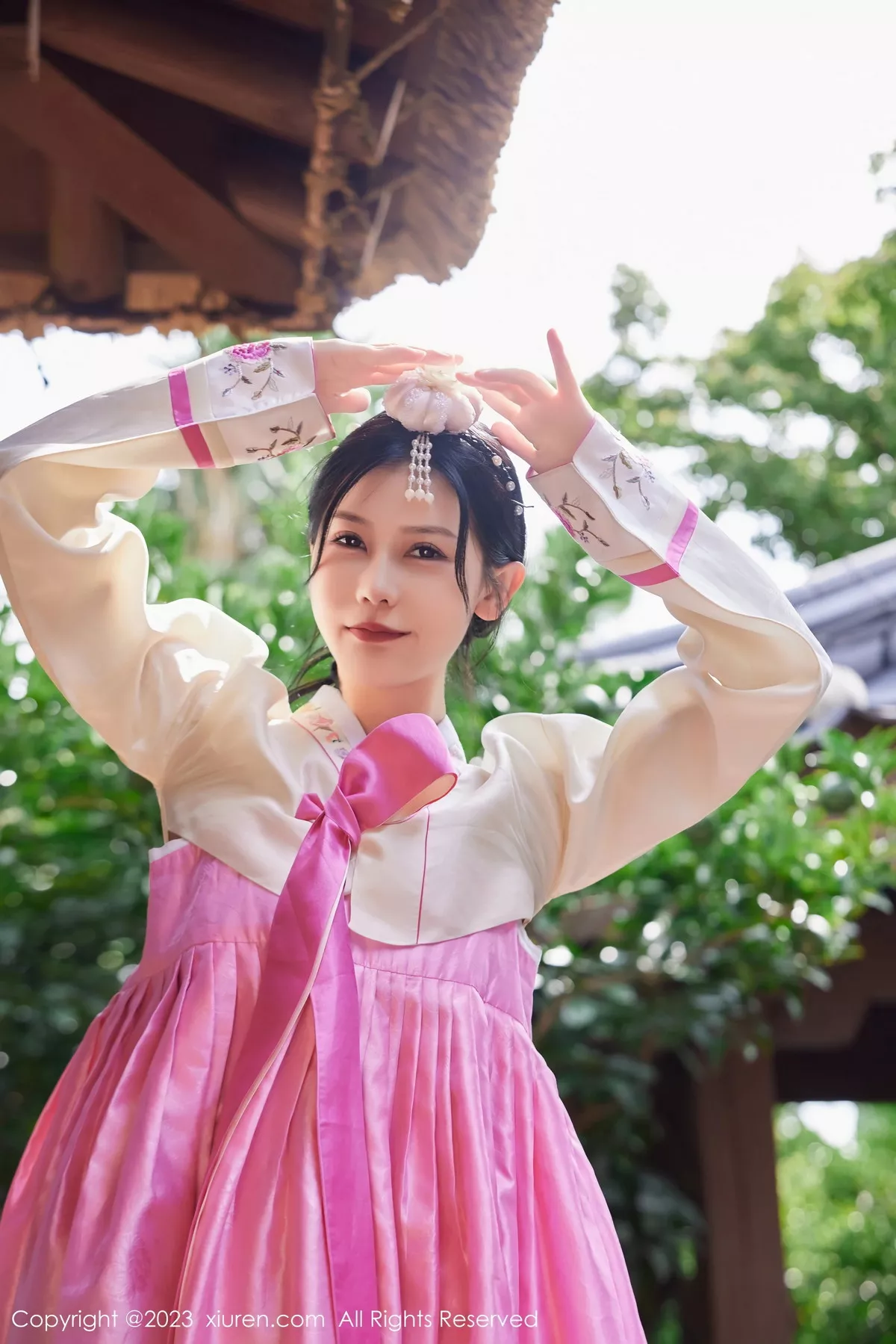 模特尹甜甜性感艳红大长今服饰露轻透连体衣秀完美身材诱惑写真69P-第1章-图片3