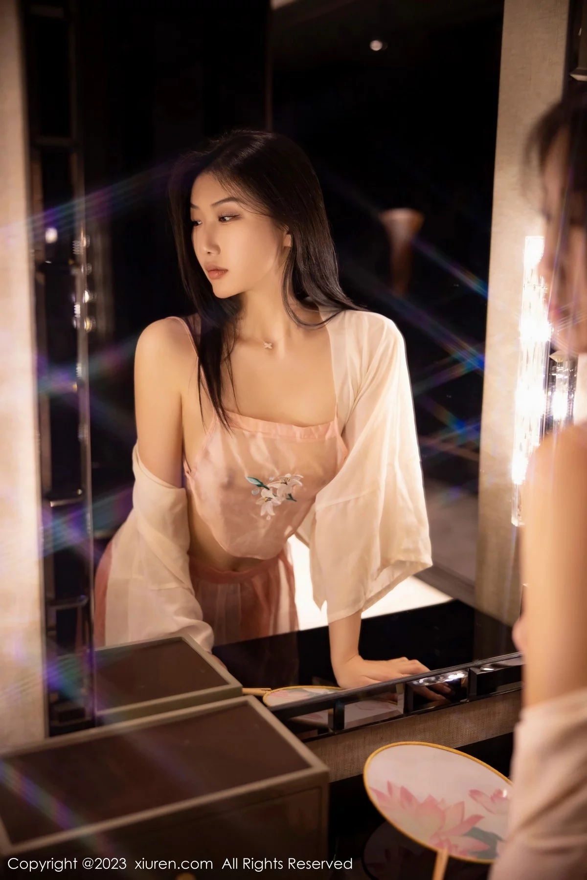 新人模特李佳芮cherie性感粉色薄透古装服饰秀惹火身材诱惑写真91P-第1章-图片1