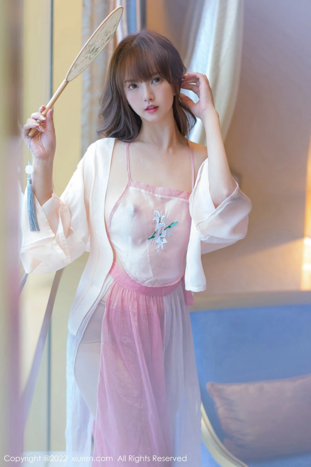 模特张思允Nice私房浅色轻透古装服饰半脱秀完美身材诱惑写真47P-第1章-图片1