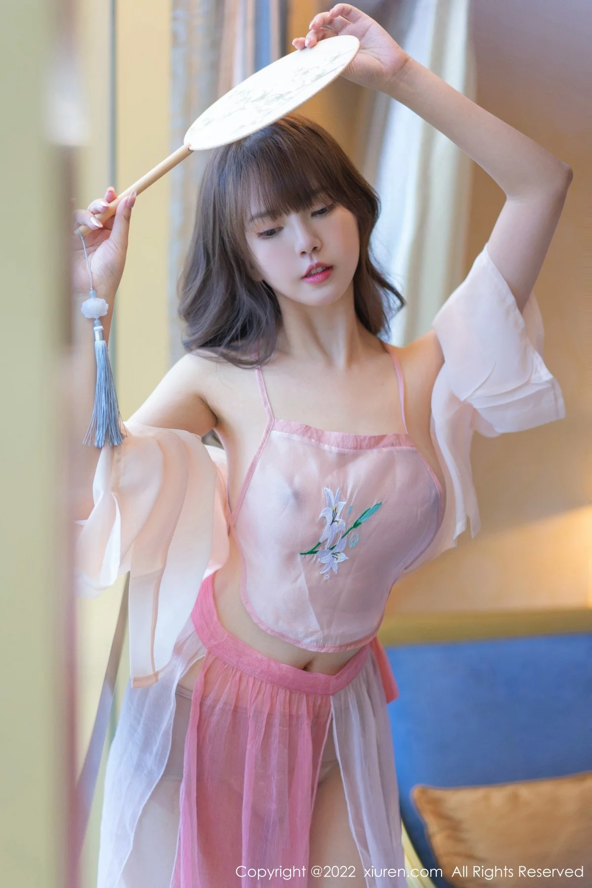 模特张思允Nice私房浅色轻透古装服饰半脱秀完美身材诱惑写真47P-第1章-图片3