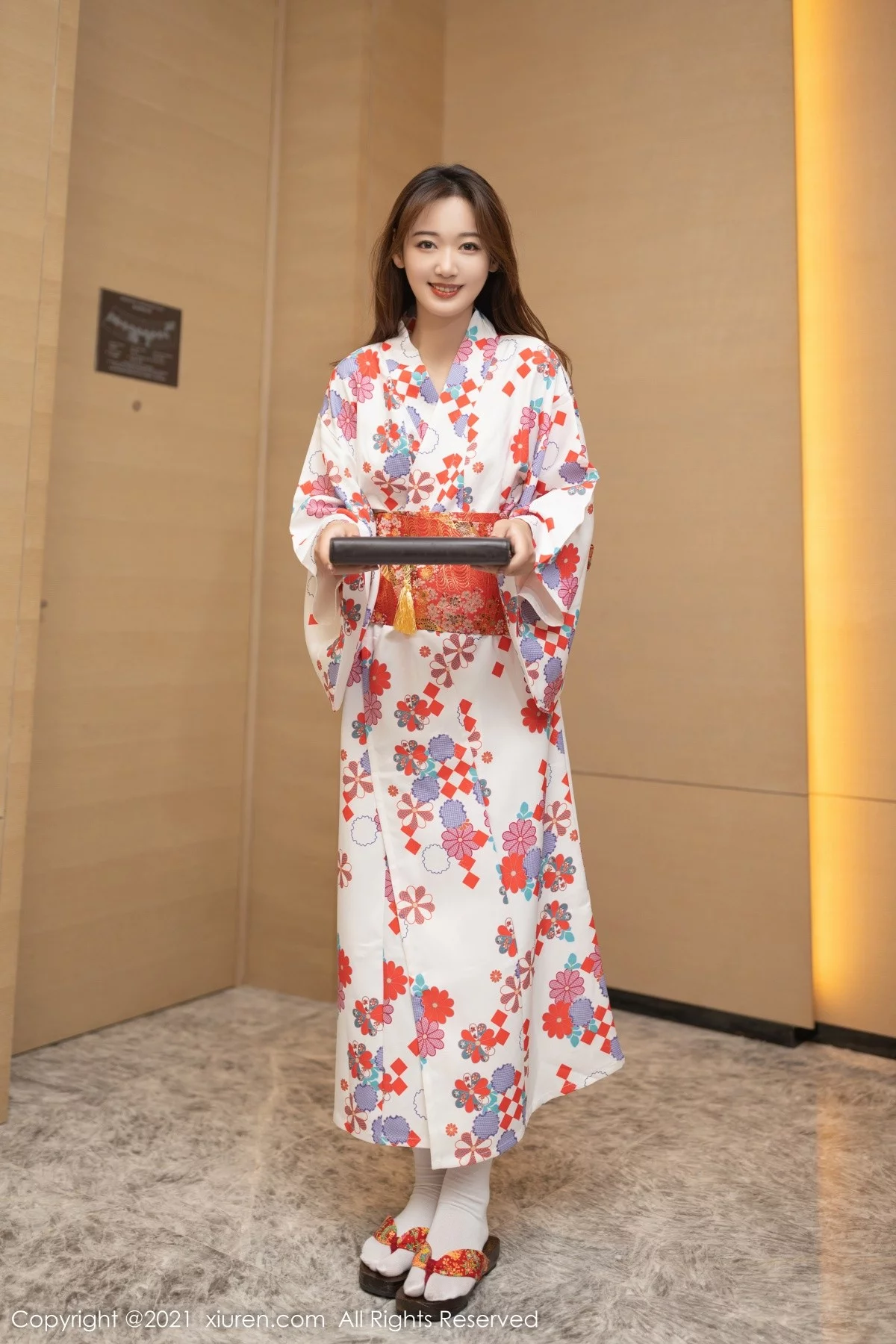 模特唐安琪江浙沪旅拍日料情景主题脱和服露蕾丝内衣诱惑写真88P-第1章-图片1