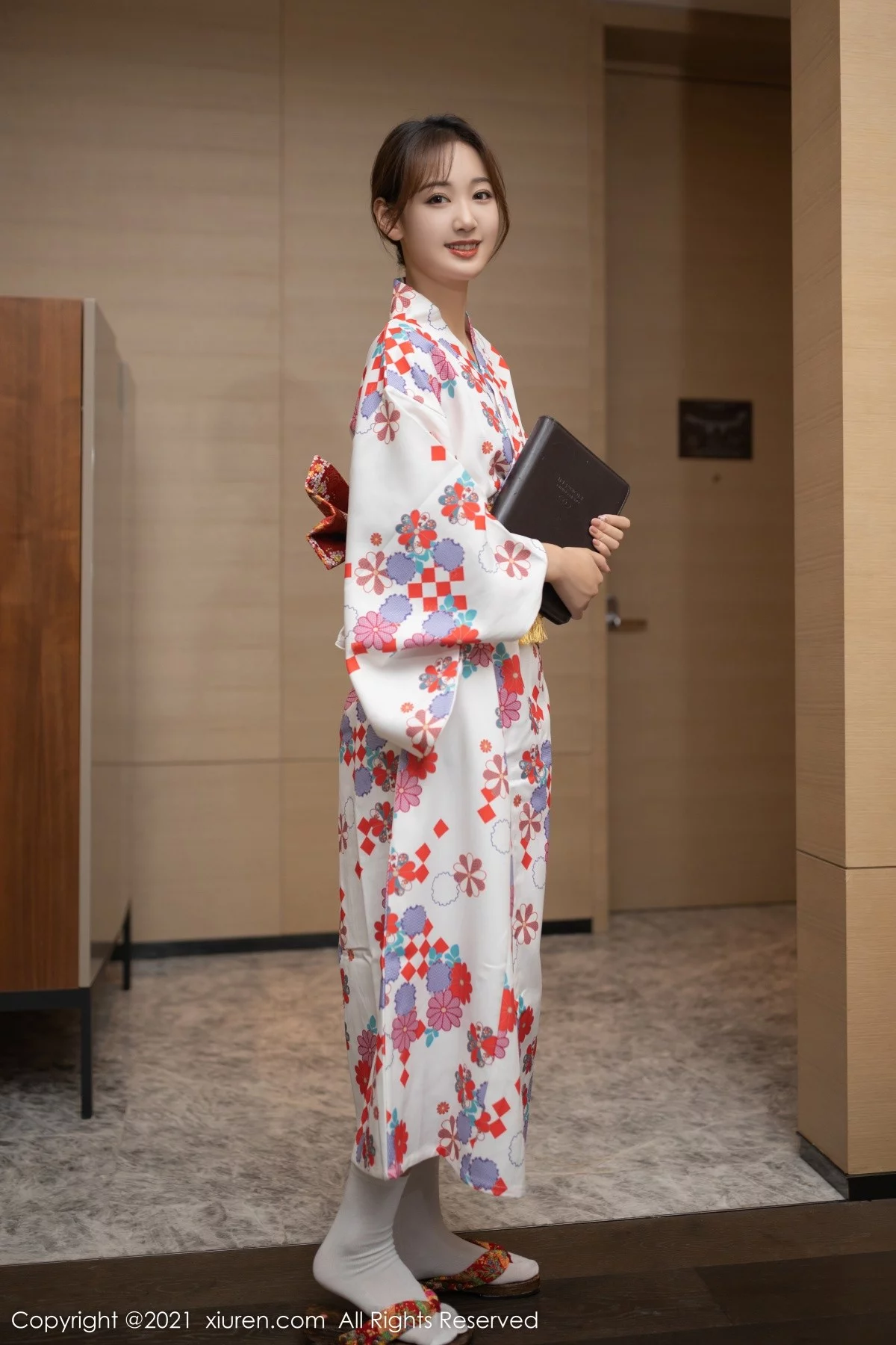 模特唐安琪江浙沪旅拍日料情景主题脱和服露蕾丝内衣诱惑写真88P-第1章-图片2