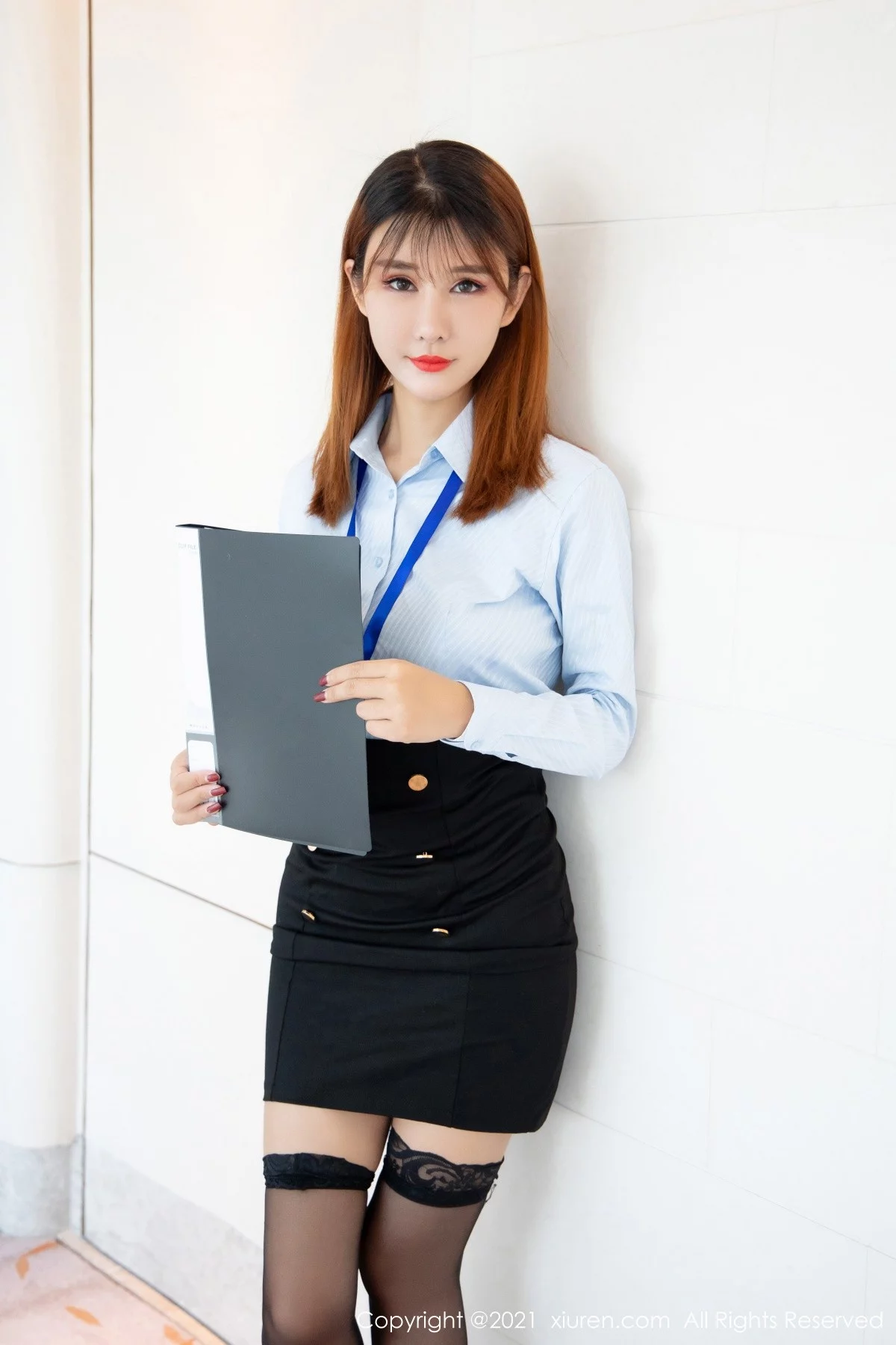 模特夏沫沫tifa职业秘书OL主题私房情趣捆绑秀完美身材诱惑写真50P-第1章-图片1