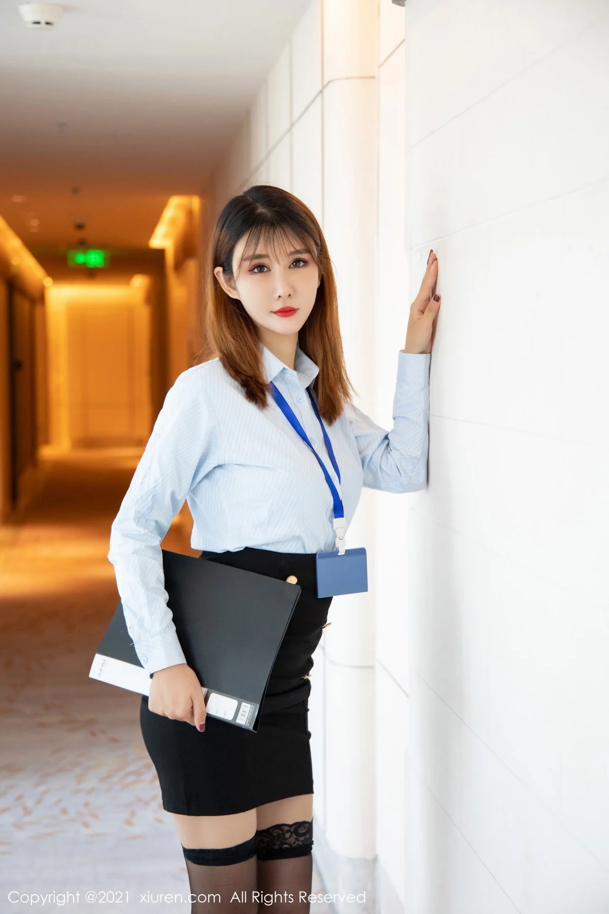 模特夏沫沫tifa职业秘书OL主题私房情趣捆绑秀完美身材诱惑写真50P-第1章-图片2