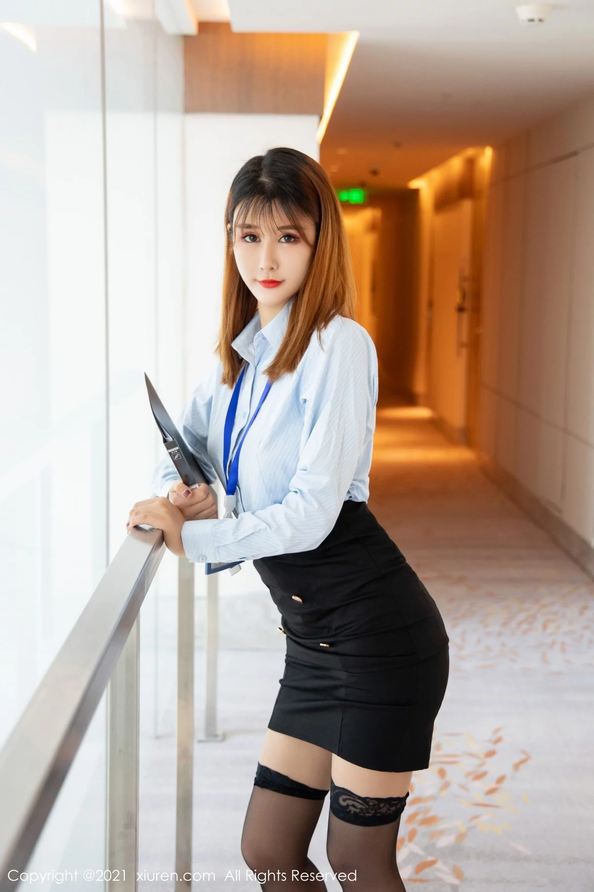 模特夏沫沫tifa职业秘书OL主题私房情趣捆绑秀完美身材诱惑写真50P-第1章-图片3