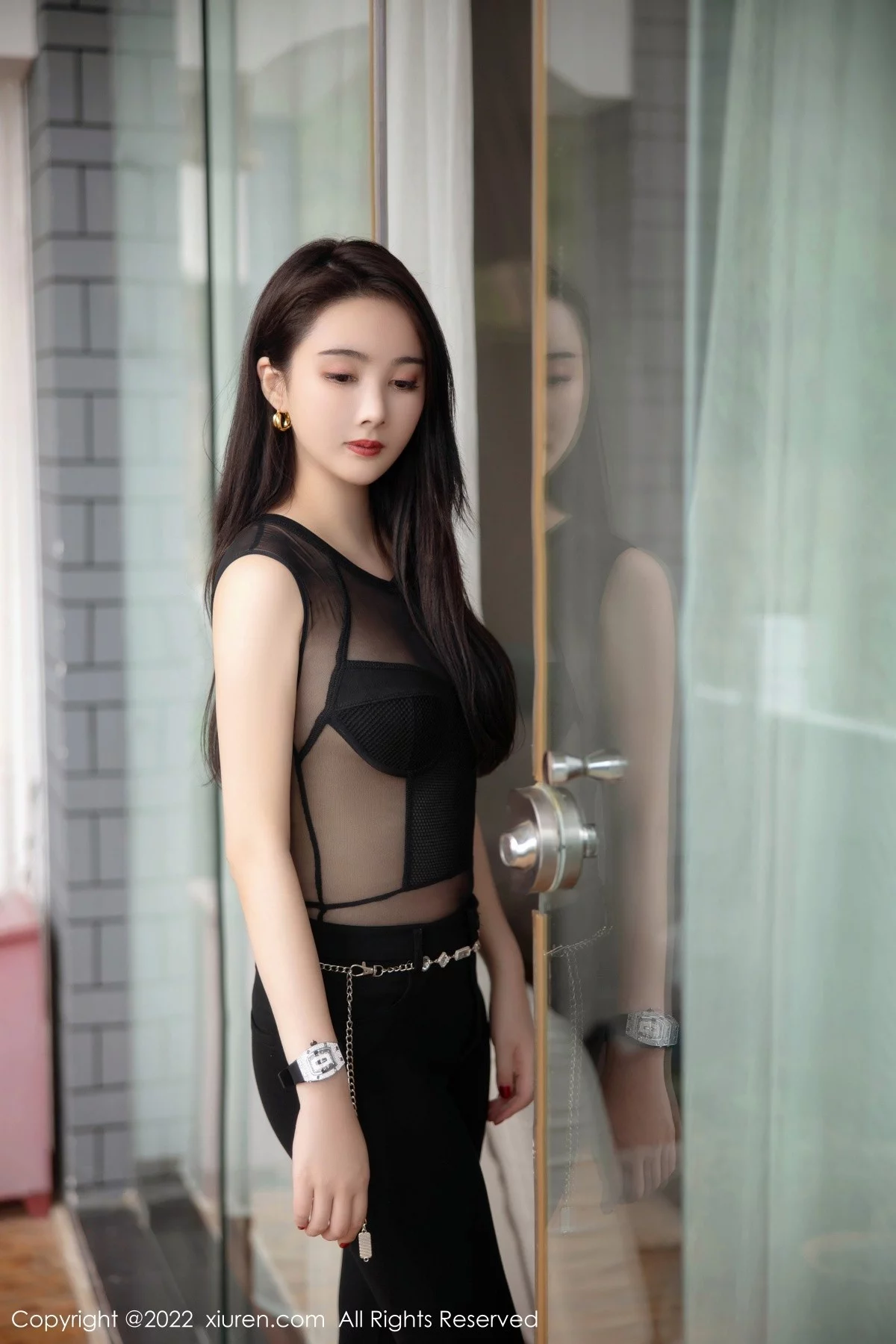 模特Summer宝宝私房半脱露黑色轻透服饰秀曼妙身姿诱惑写真51P-第1章-图片3