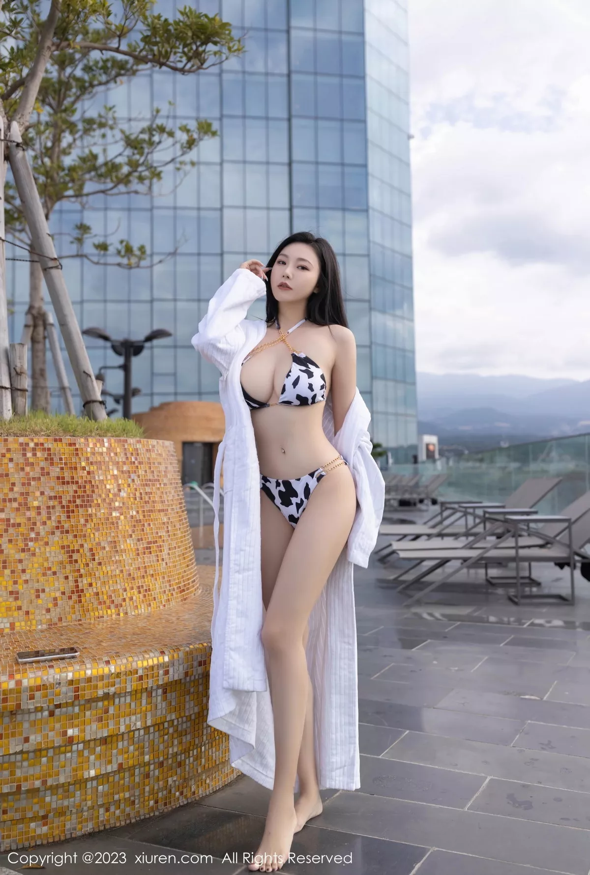 模特安然anran私房浴室性感奶牛比基尼半脱秀惹火身材诱惑写真80P-第1章-图片2